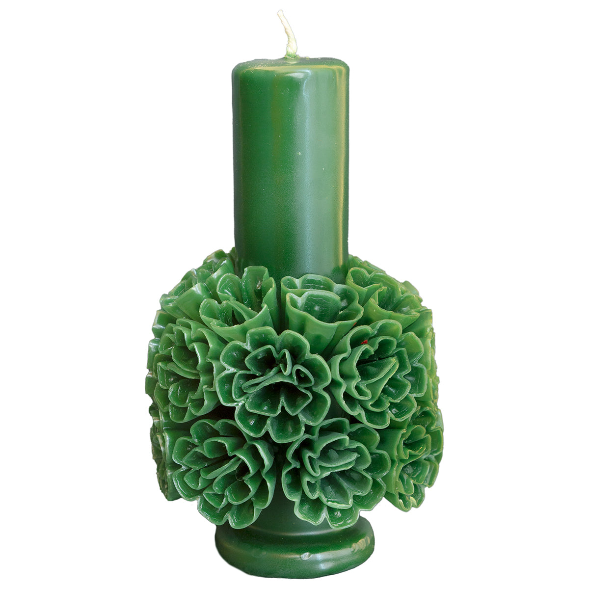 Flores de Teotitlán Pillar Candle