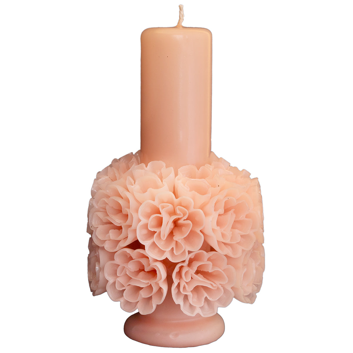 Flores de Teotitlán Pillar Candle