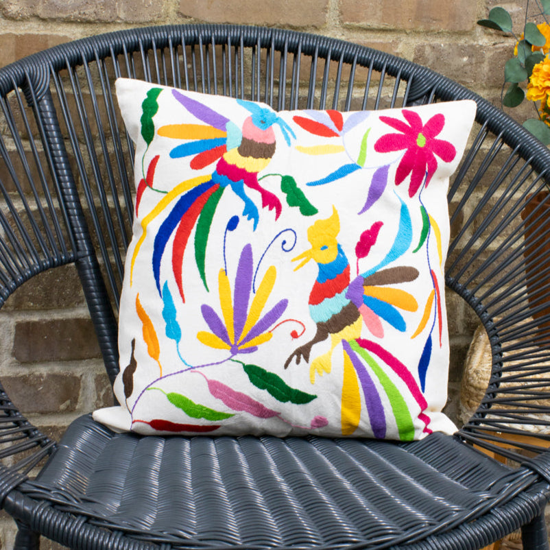 Otomí Hand-Embroidered Pillow Covers