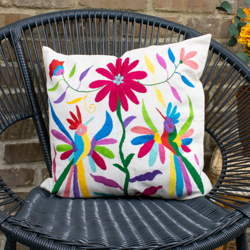 Otomí Hand-Embroidered Pillow Covers