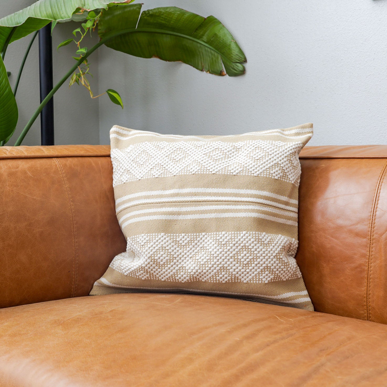 Telar Woven Square Pillow Covers with Tassels