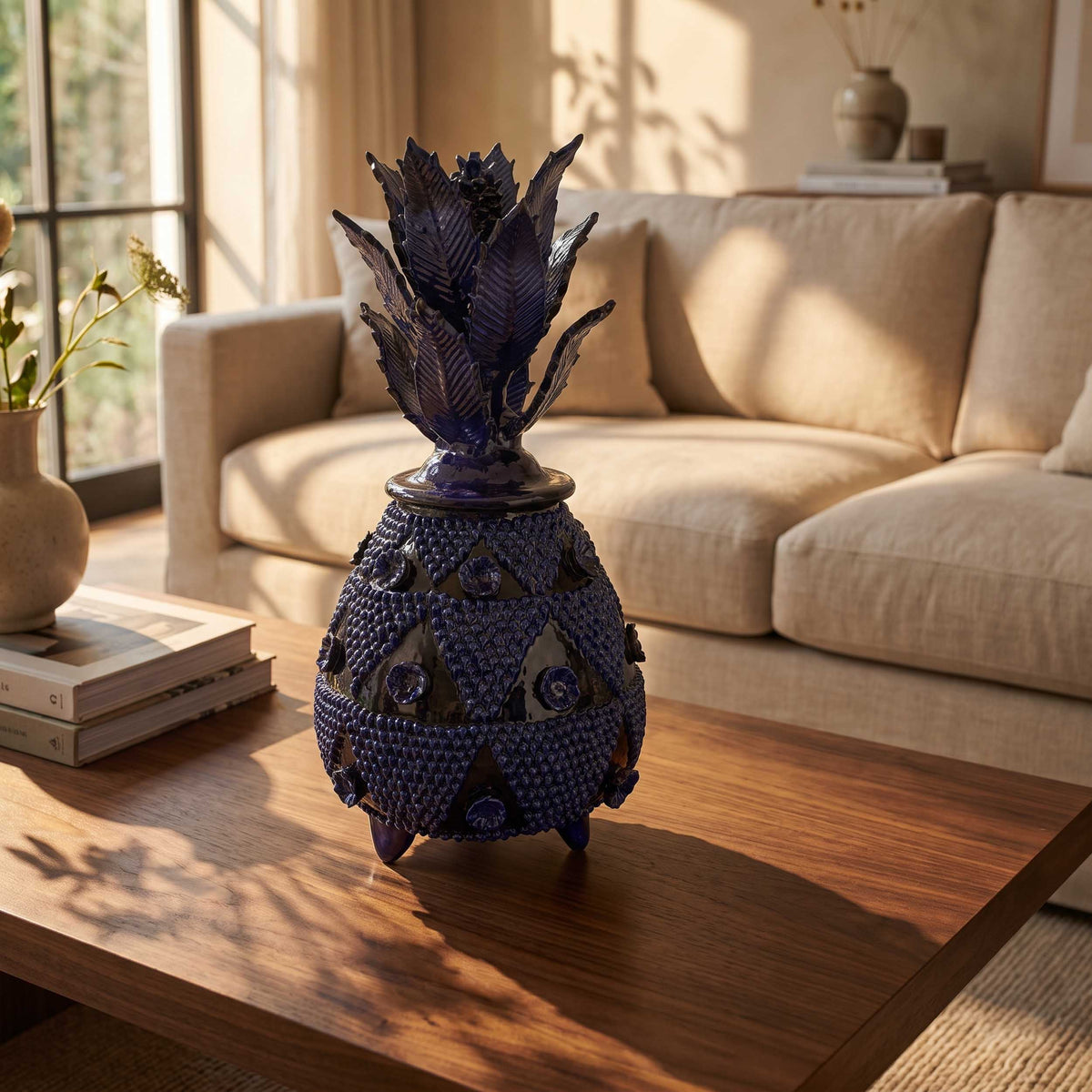 Piña Alta 19" Decorative Pineapple Sculpture