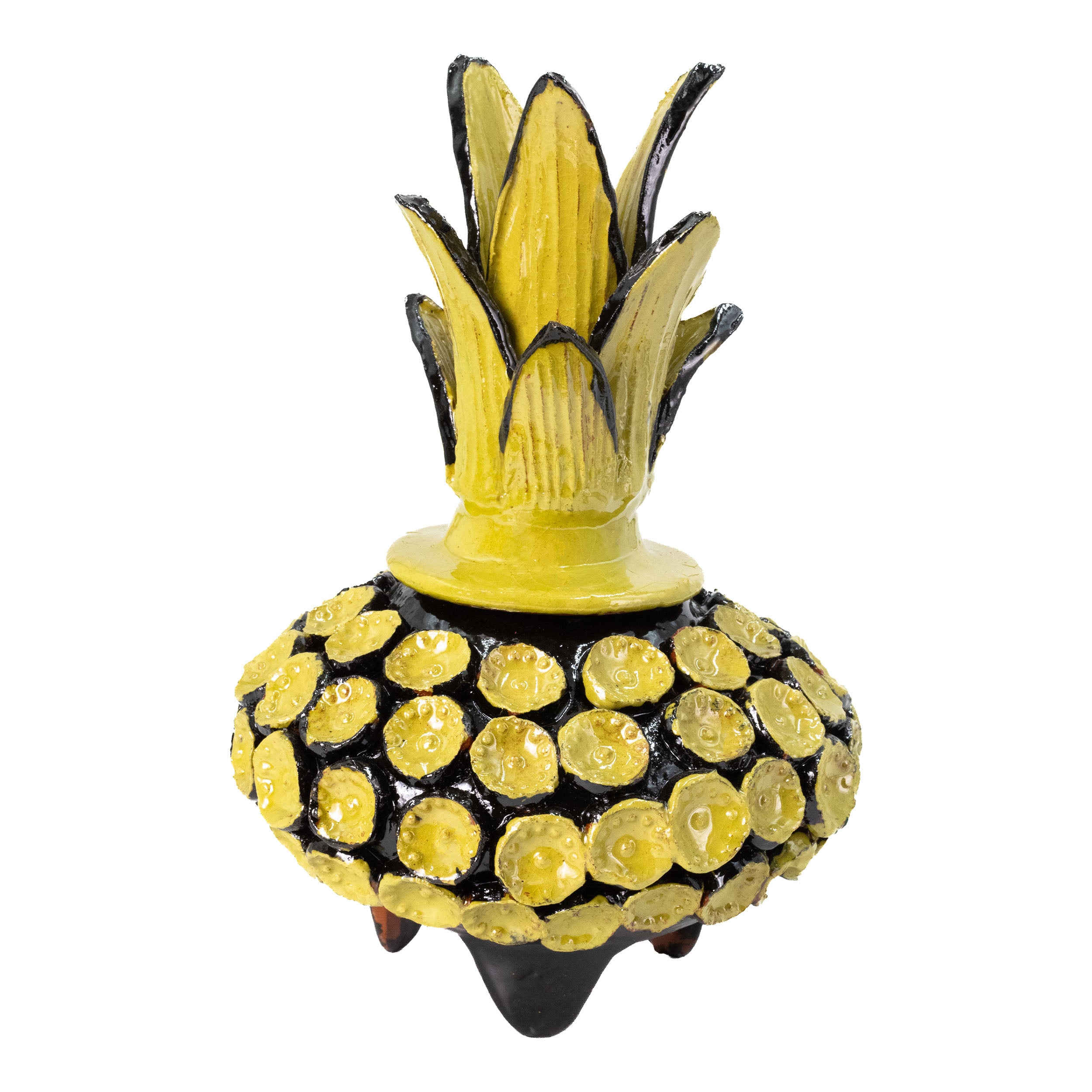 Piña Húngara Wide 10" Decorative Pineapple Sculpture