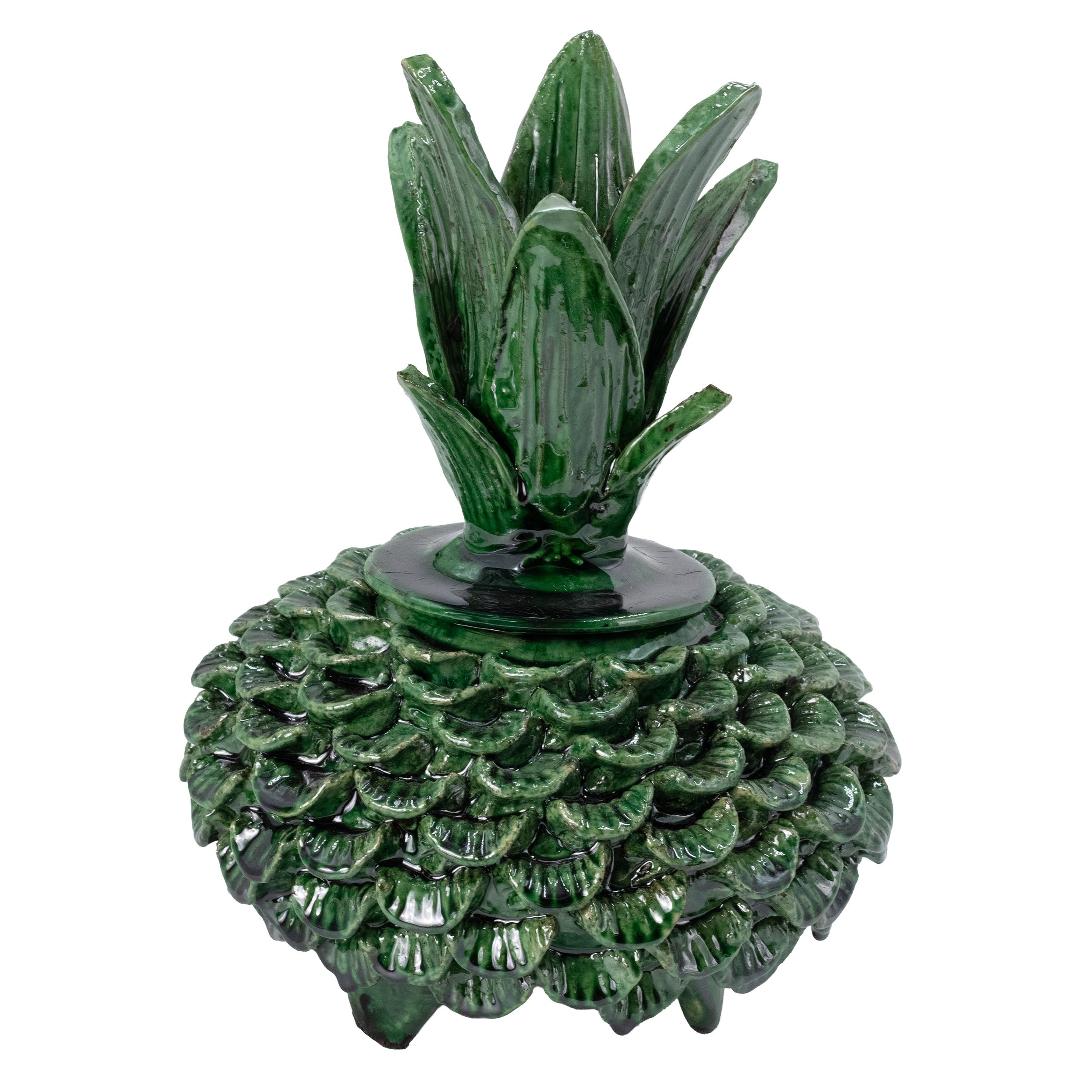 Piña Húngara Wide 10" Decorative Pineapple Sculpture