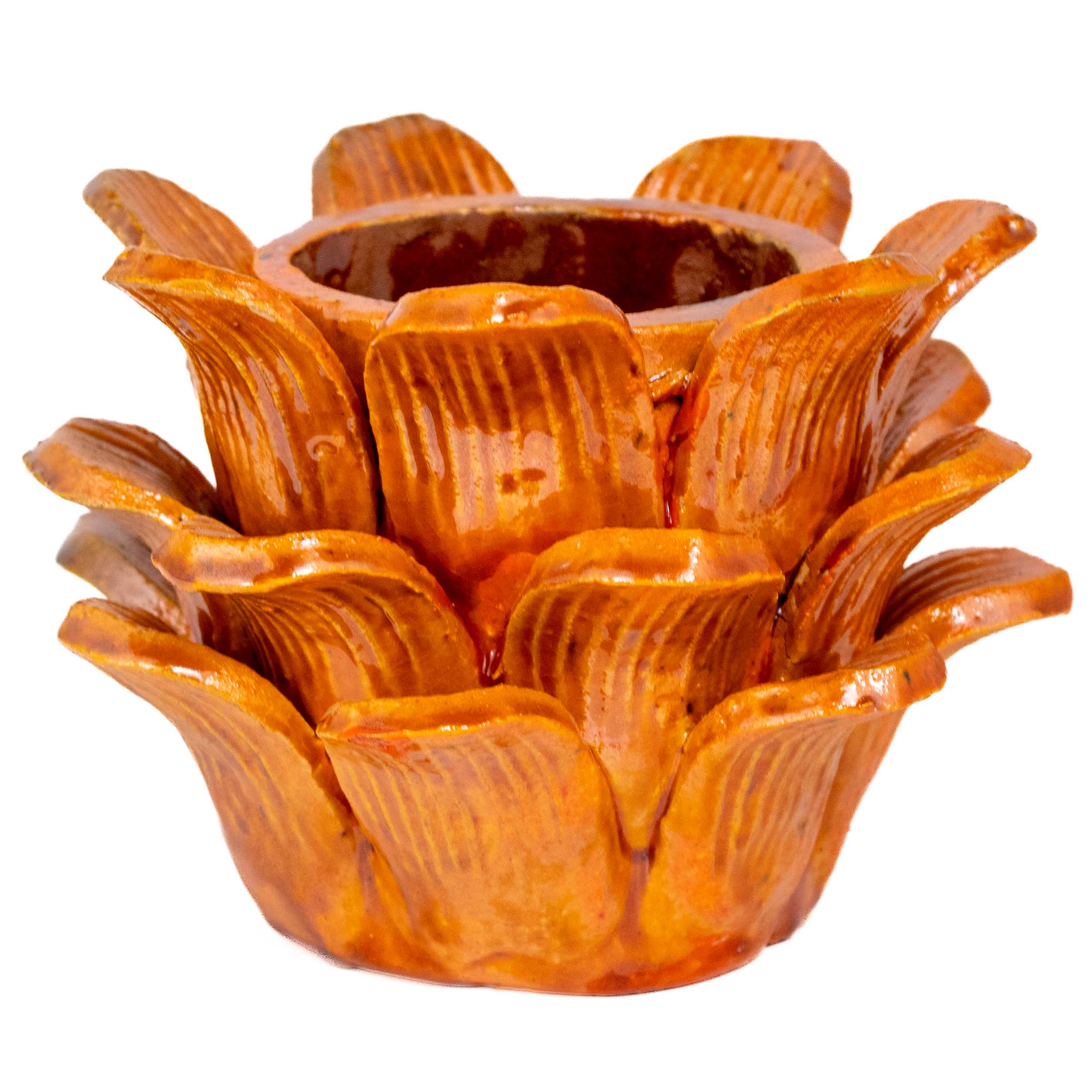 Barro Vidriado Piñado Decorative Clay Cup