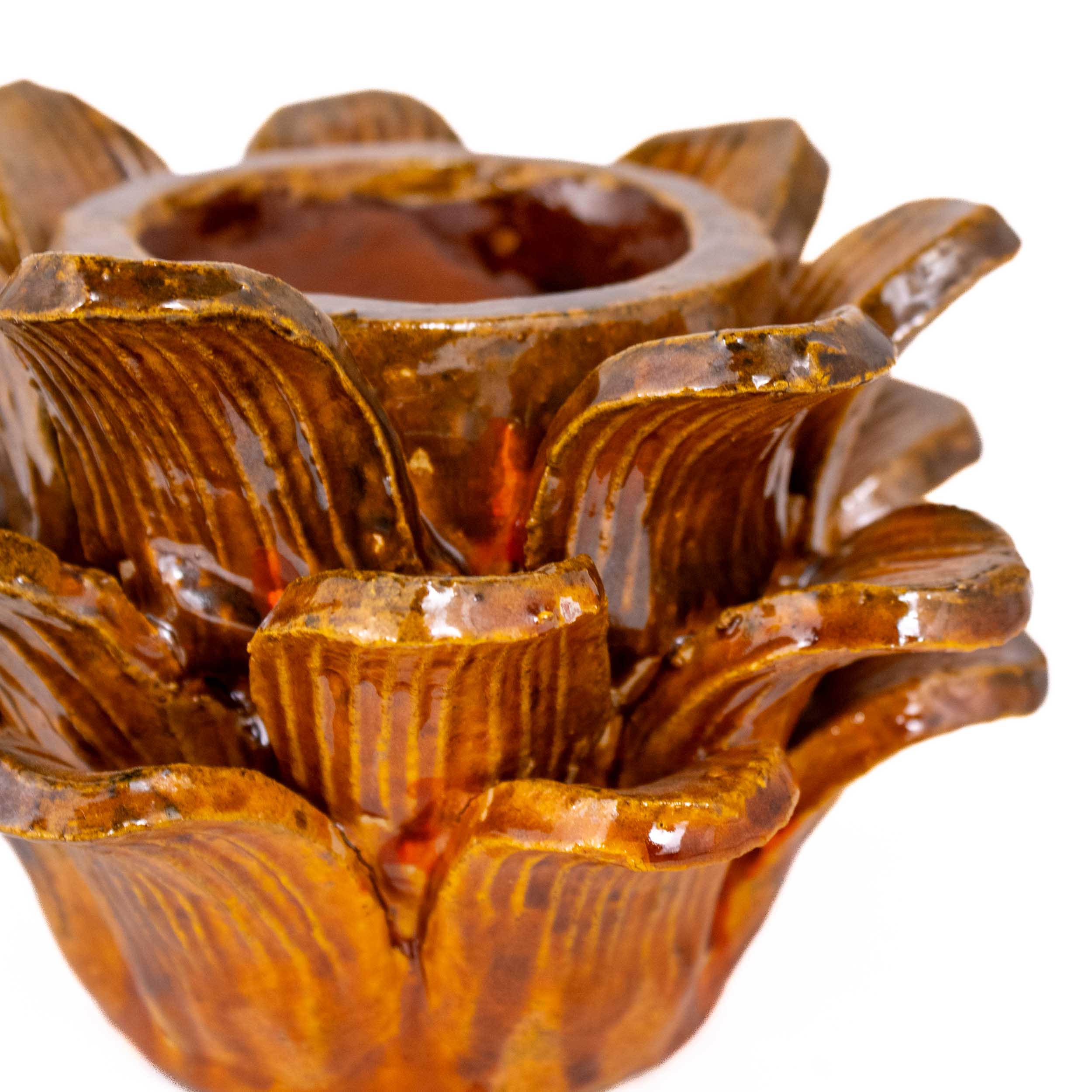 Barro Vidriado Piñado Decorative Clay Cup