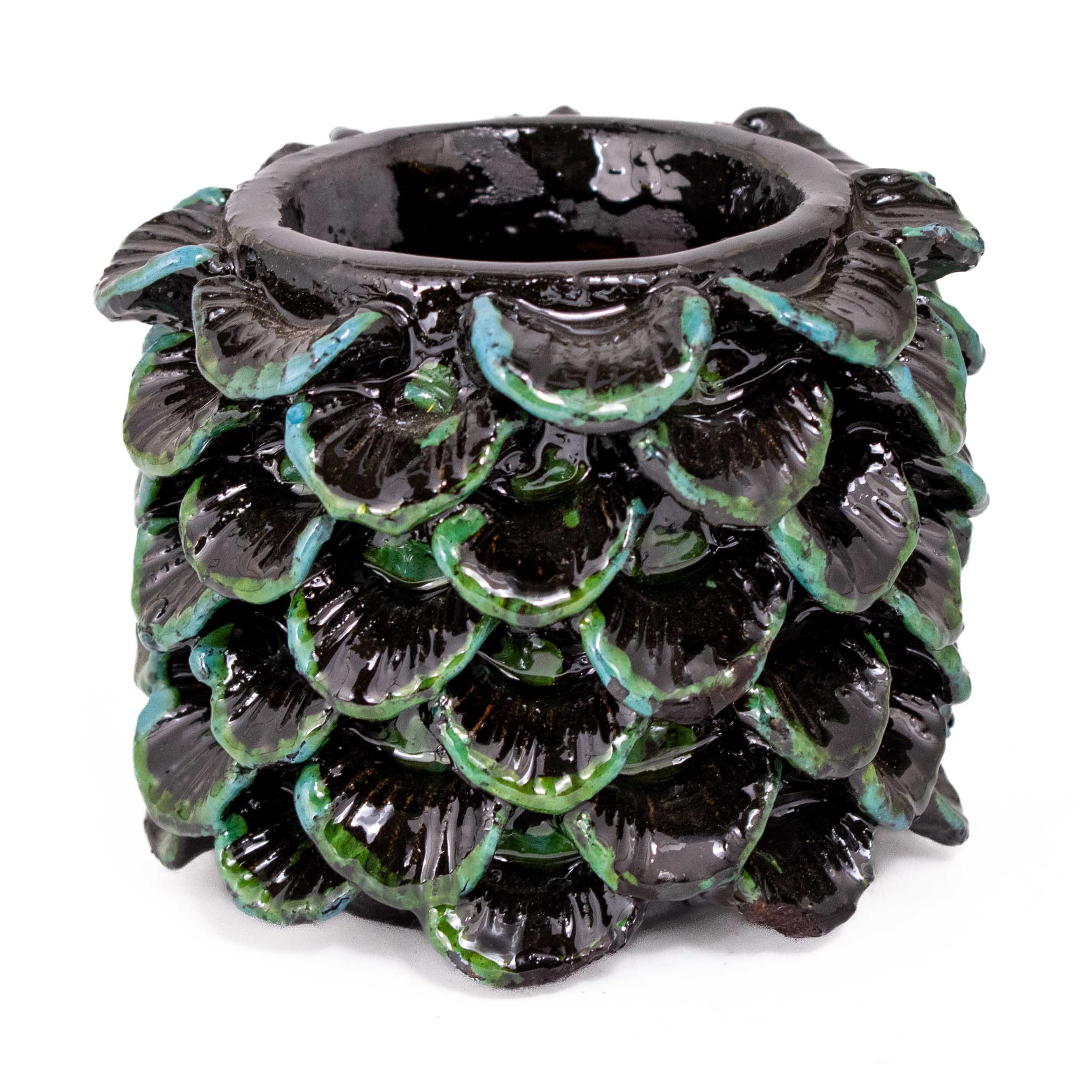 Barro Vidriado Piñado Decorative Clay Cup