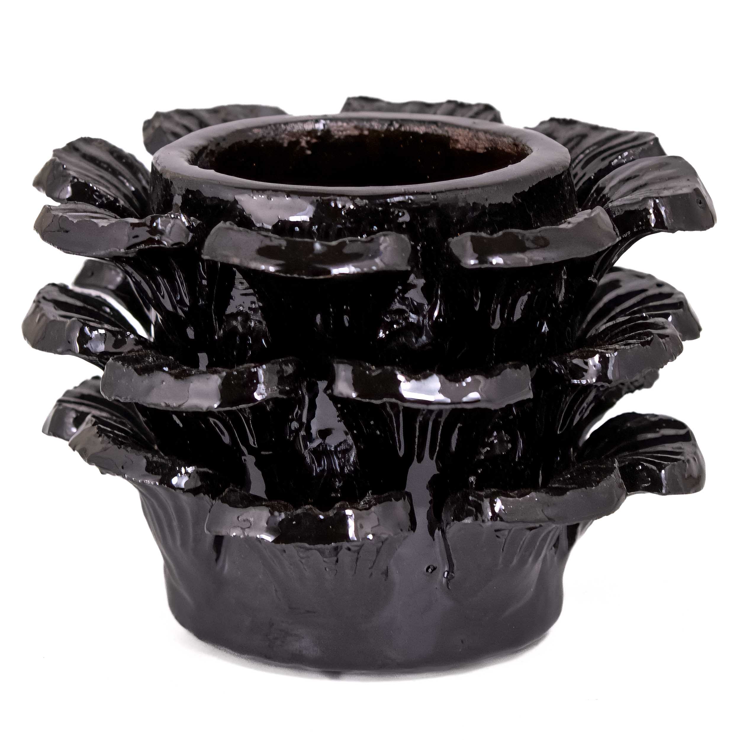 Barro Vidriado Piñado Decorative Clay Cup