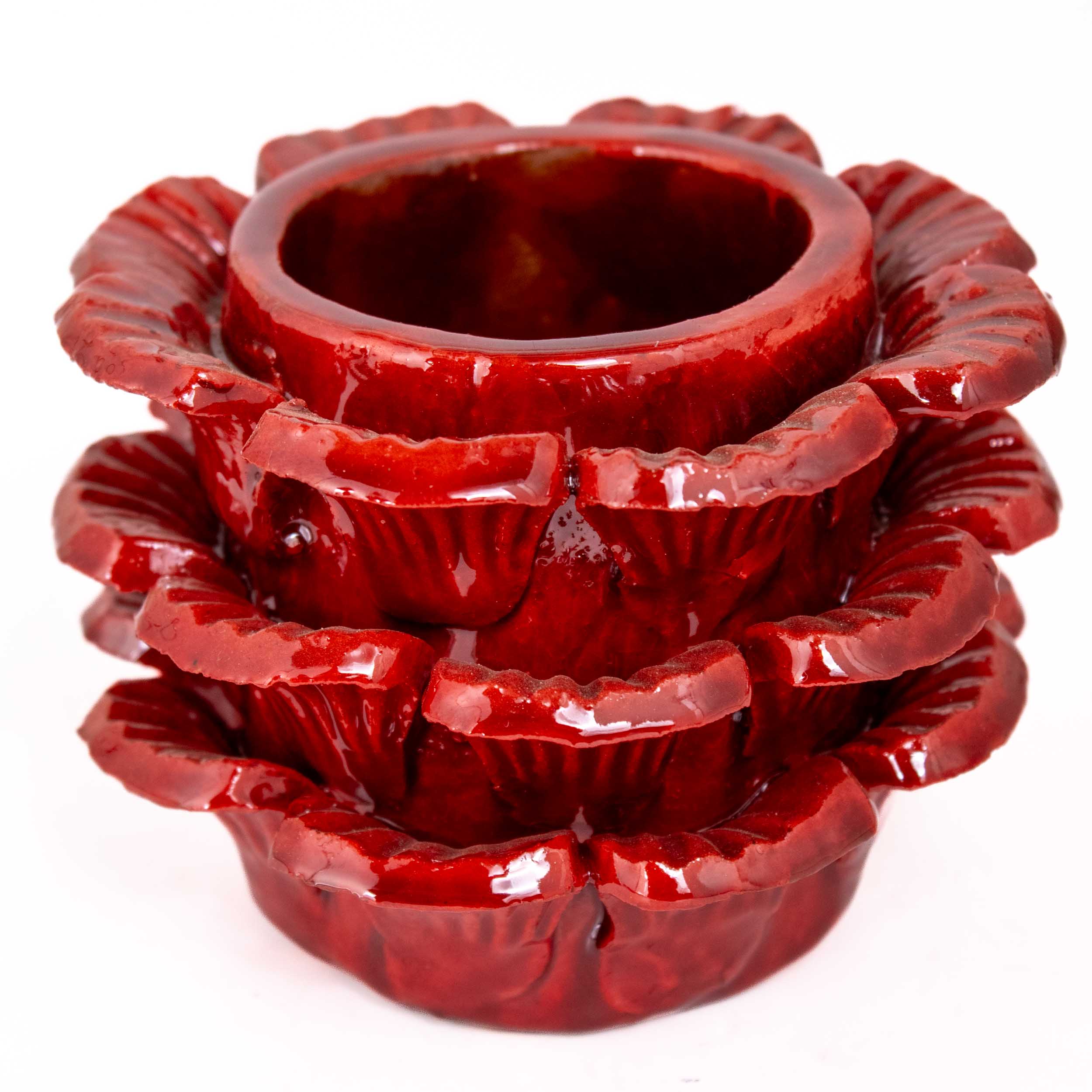 Barro Vidriado Piñado Decorative Clay Cup