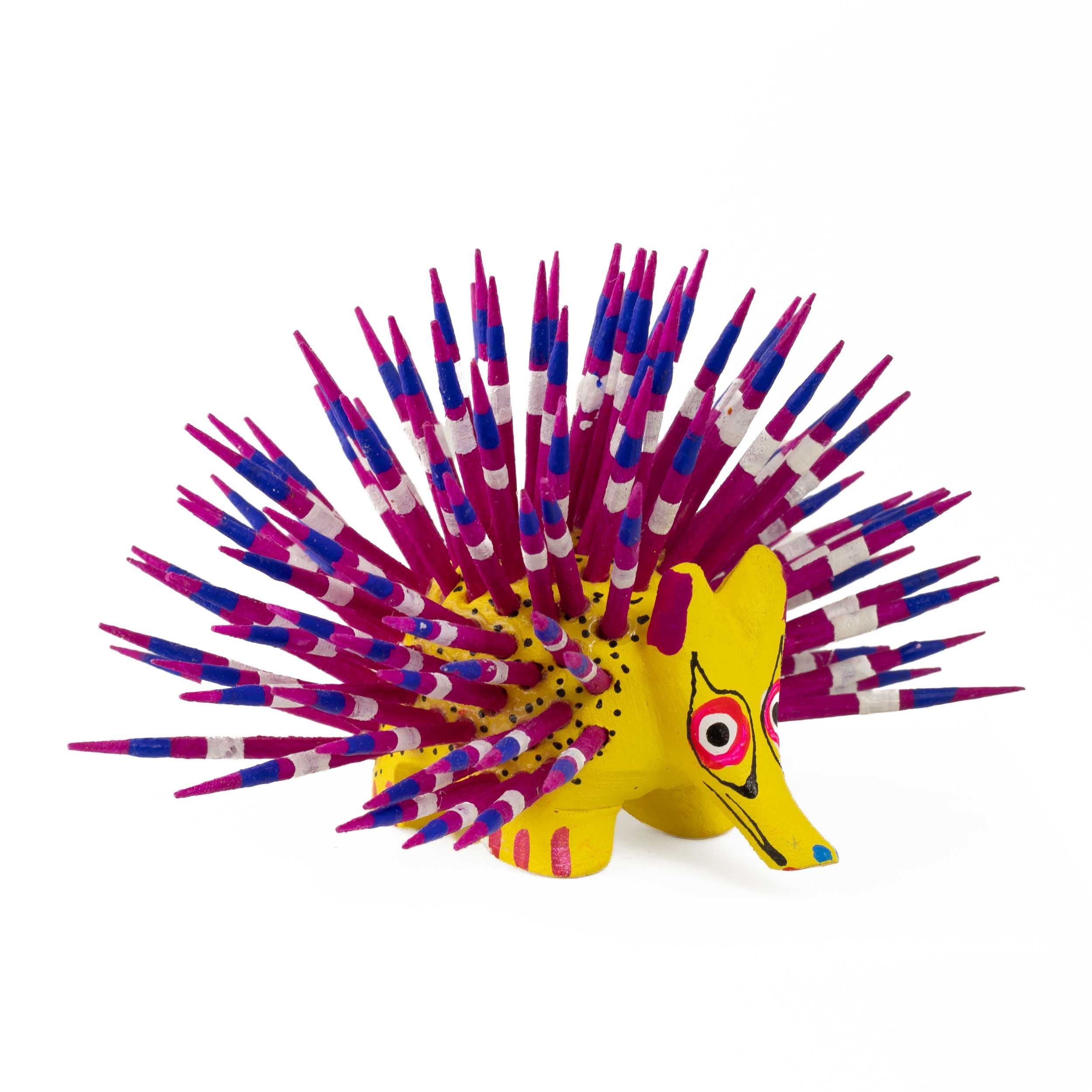 Large Porcupine Wooden Figurine