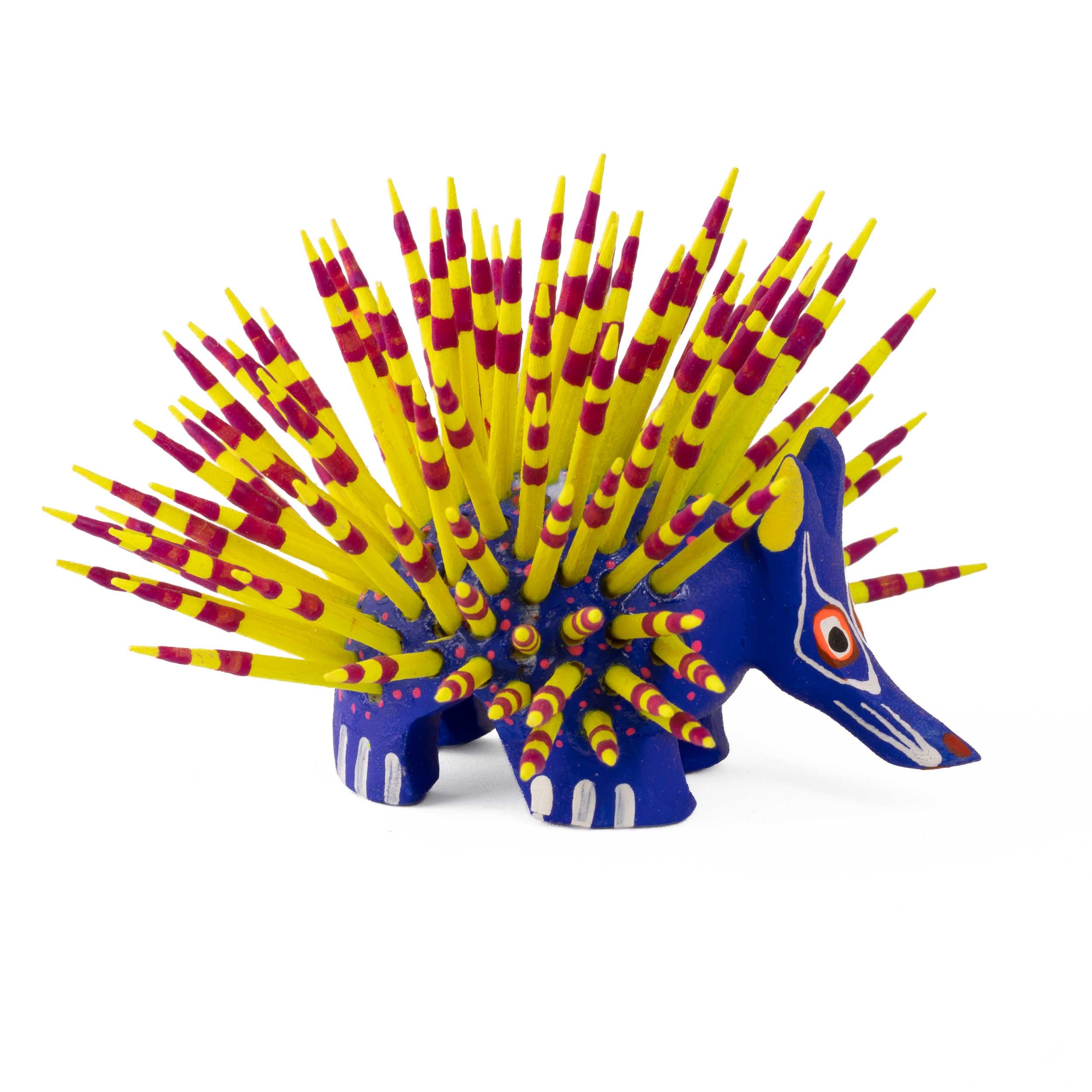 Large Porcupine Wooden Figurine