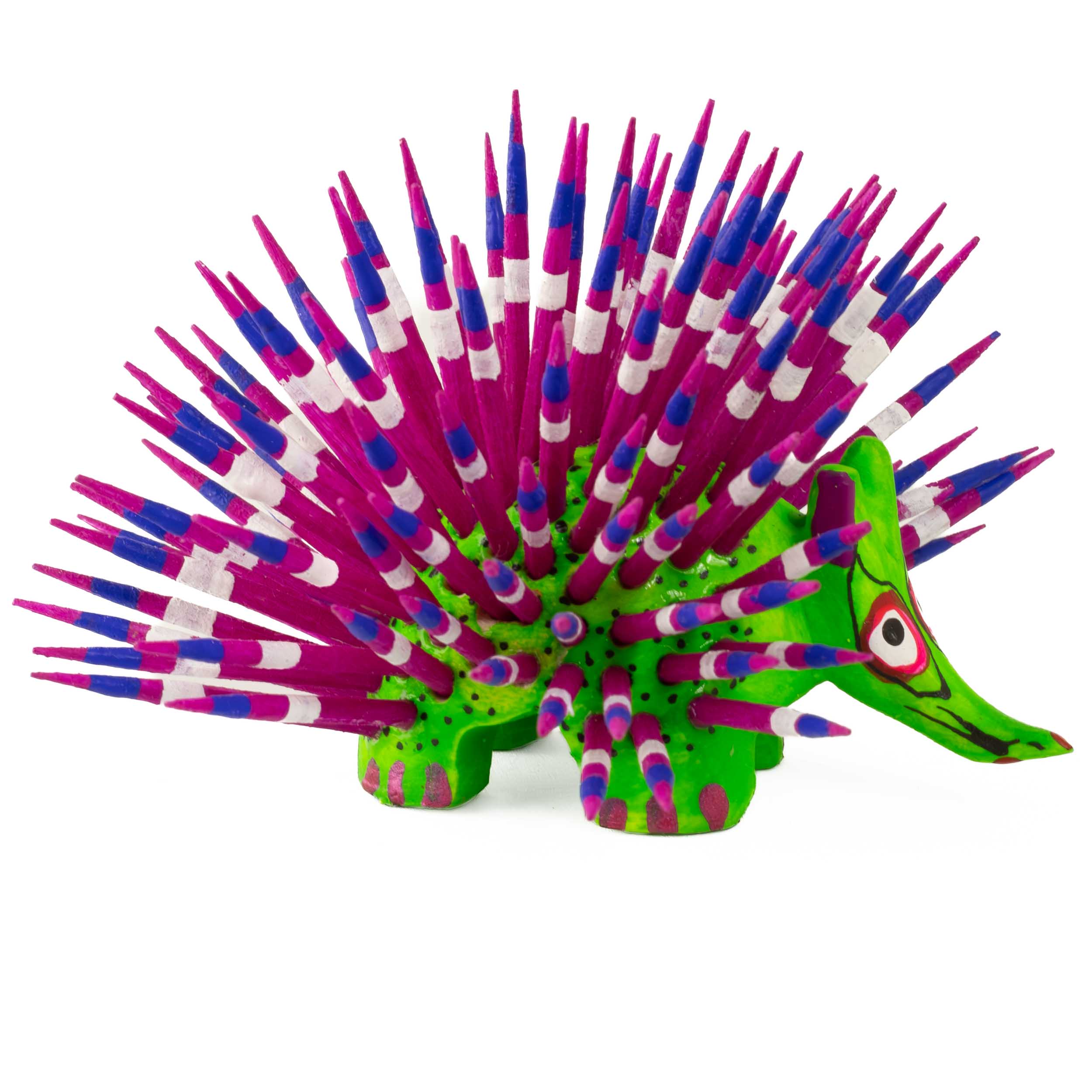 Large Porcupine Wooden Figurine