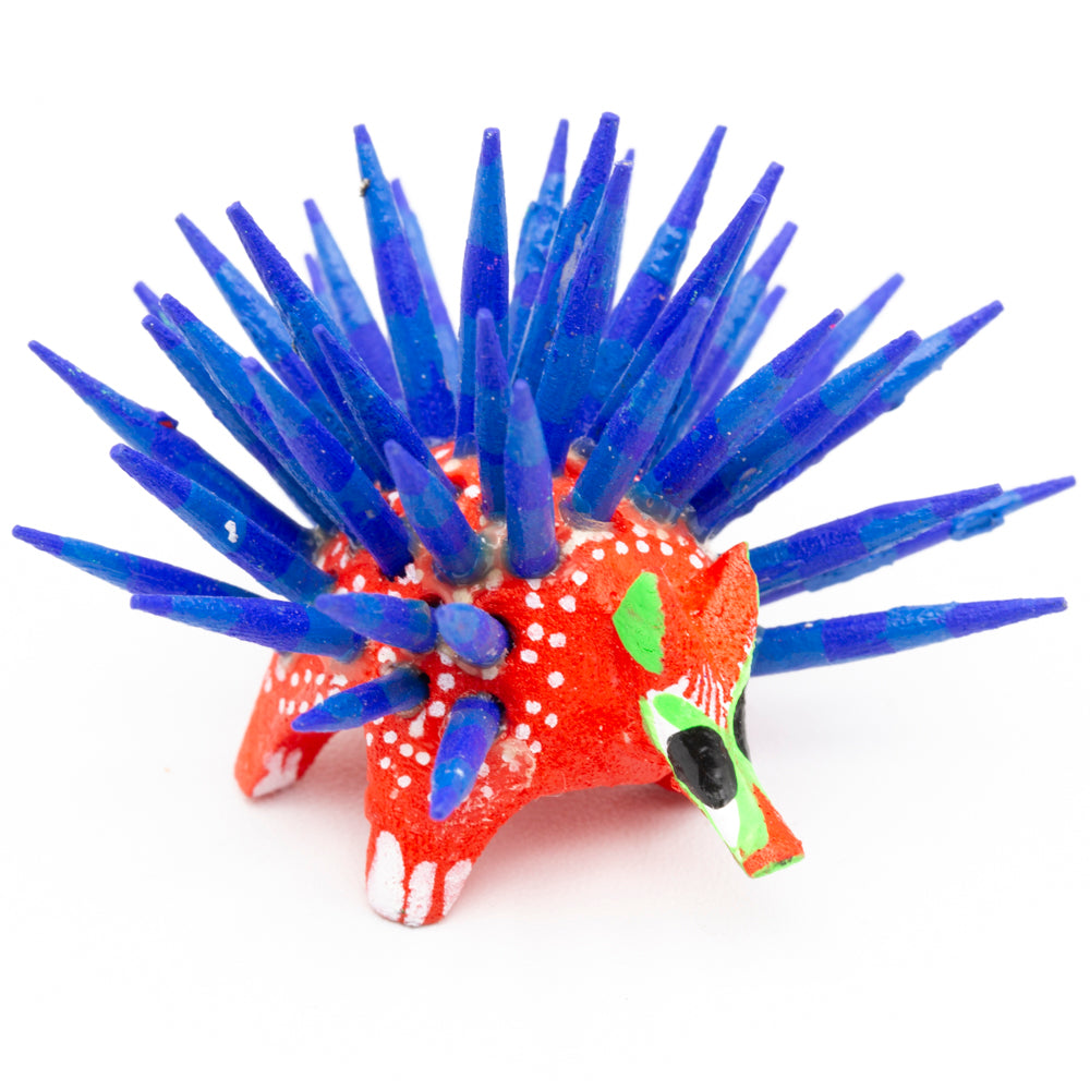 Hand Painted Porcupine Wooden Figurine Alebrije