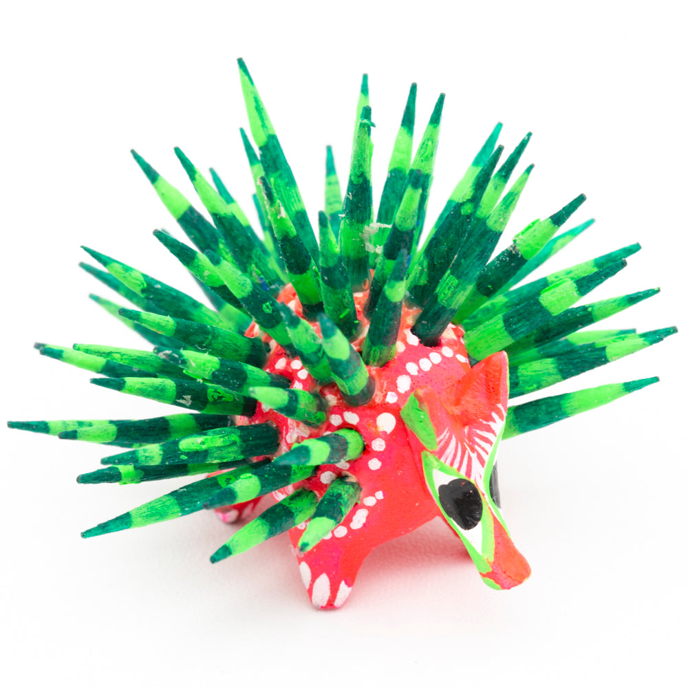 Hand Painted Porcupine Wooden Figurine Alebrije