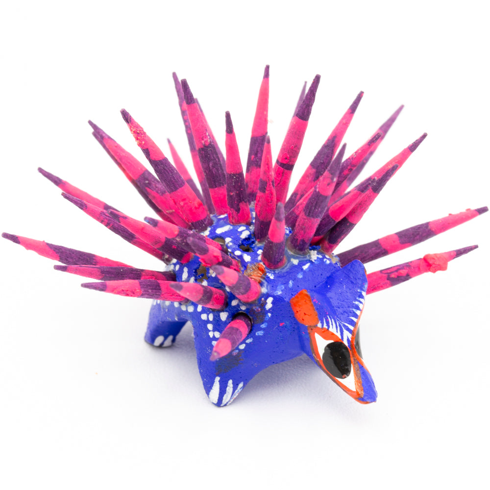 Hand Painted Porcupine Wooden Figurine Alebrije