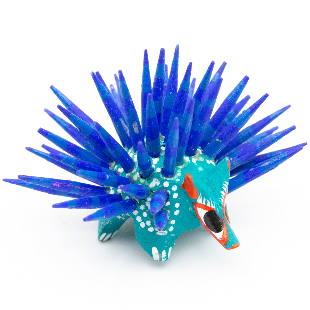 Hand Painted Porcupine Wooden Figurine Alebrije