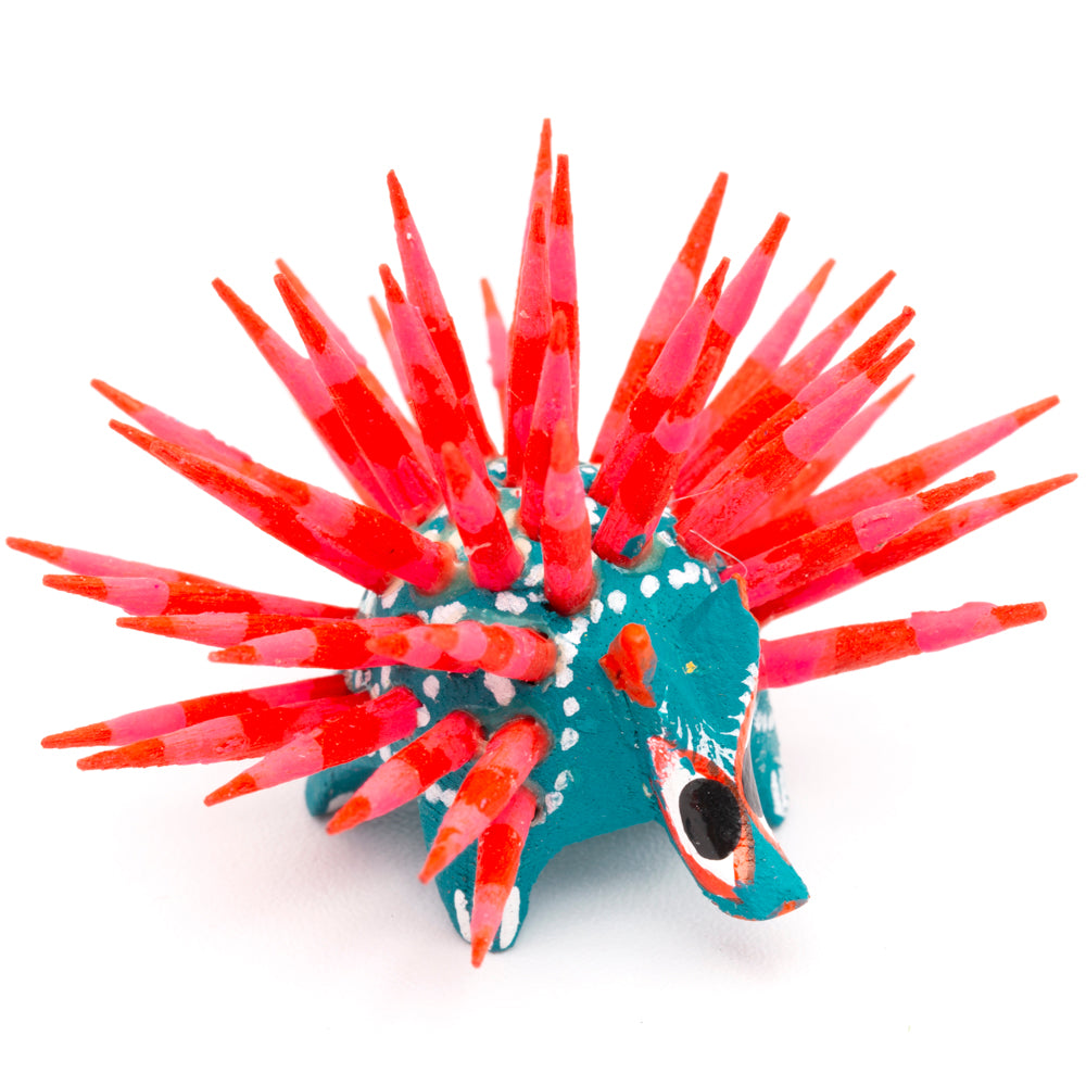 Hand Painted Porcupine Wooden Figurine Alebrije