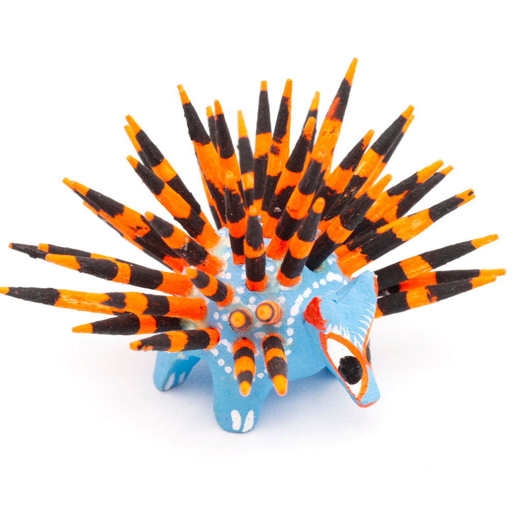 Hand Painted Porcupine Wooden Figurine Alebrije