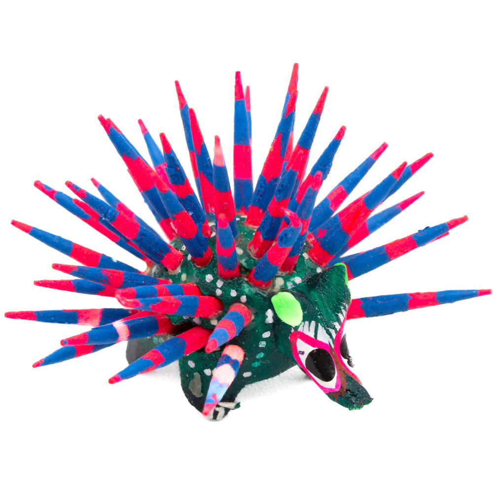 Hand Painted Porcupine Wooden Figurine Alebrije