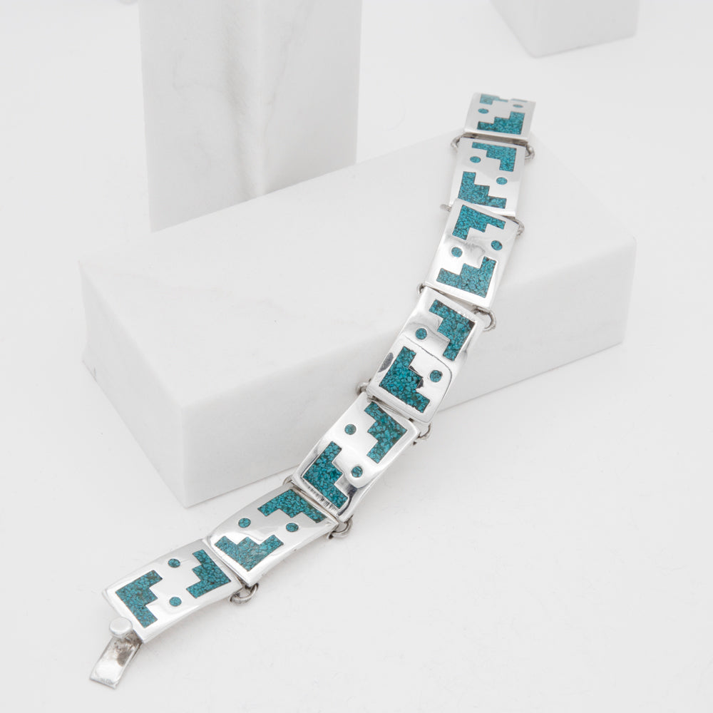 Sterling Silver Taxco's Stairs Bracelet