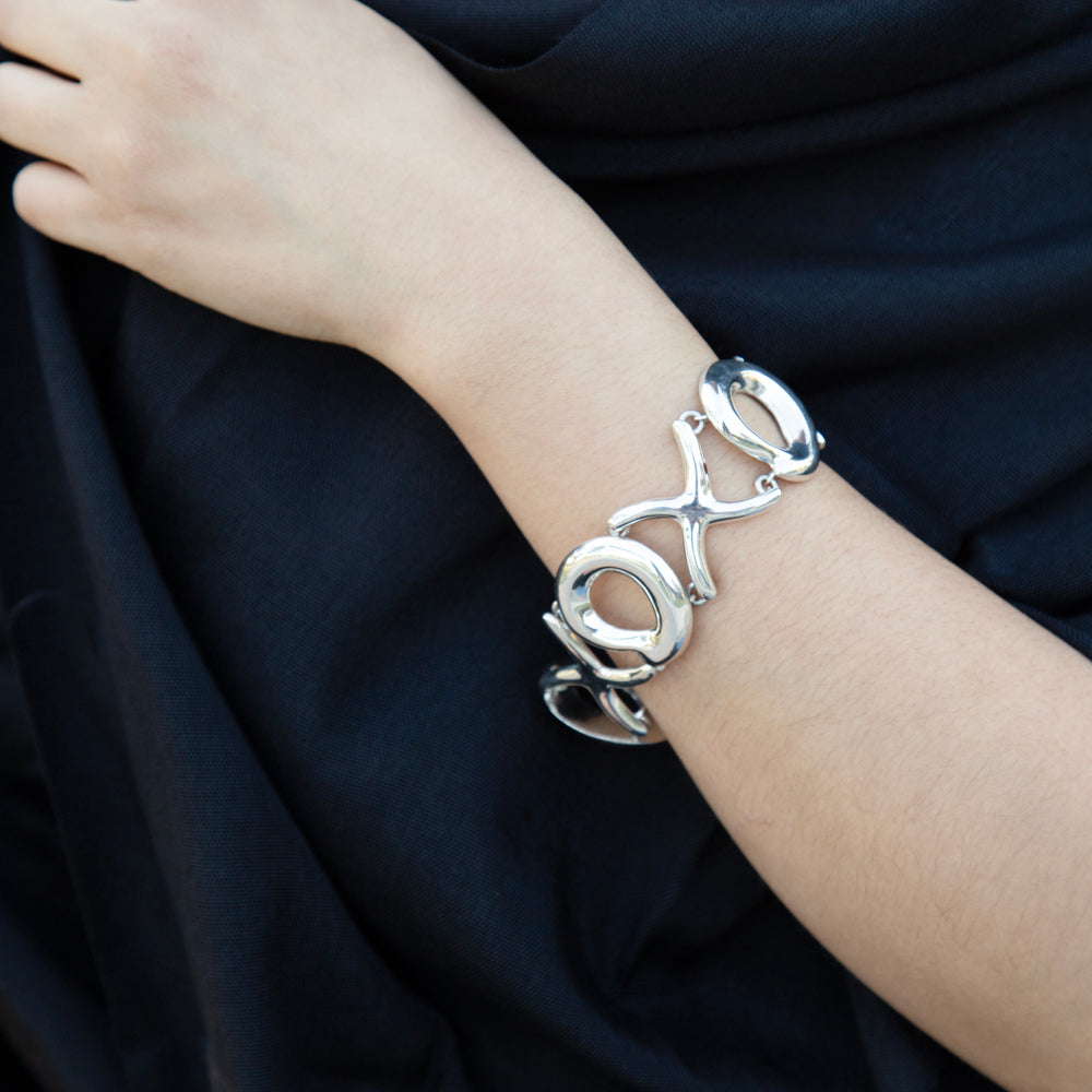 Sterling Silver XOXO Bracelet