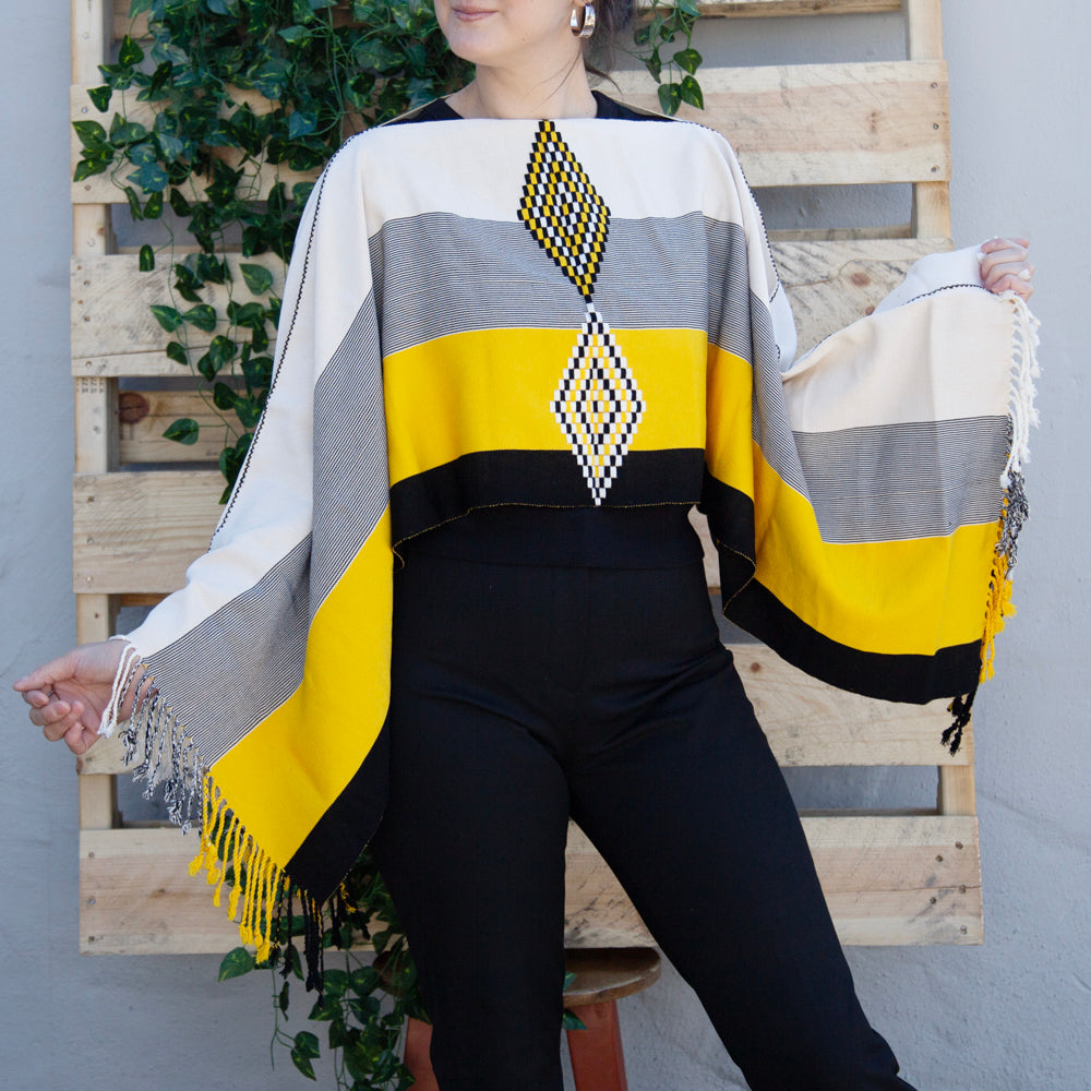 Oxchuc Lines and Rhombus Poncho