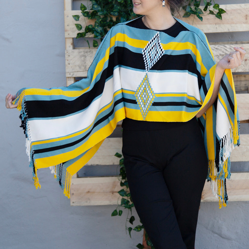 Oxchuc Lines and Rhombus Poncho