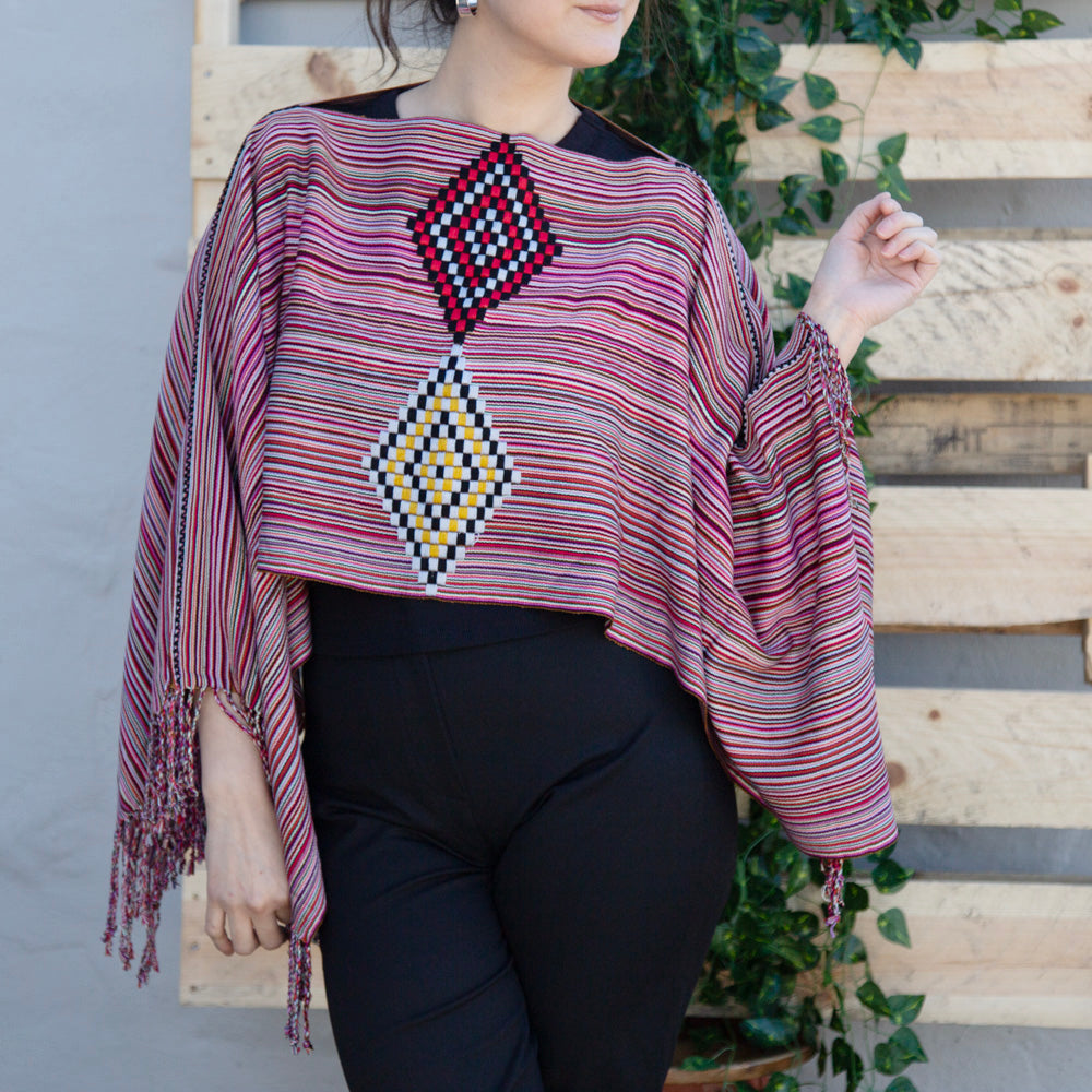 Oxchuc Lines and Rhombus Poncho