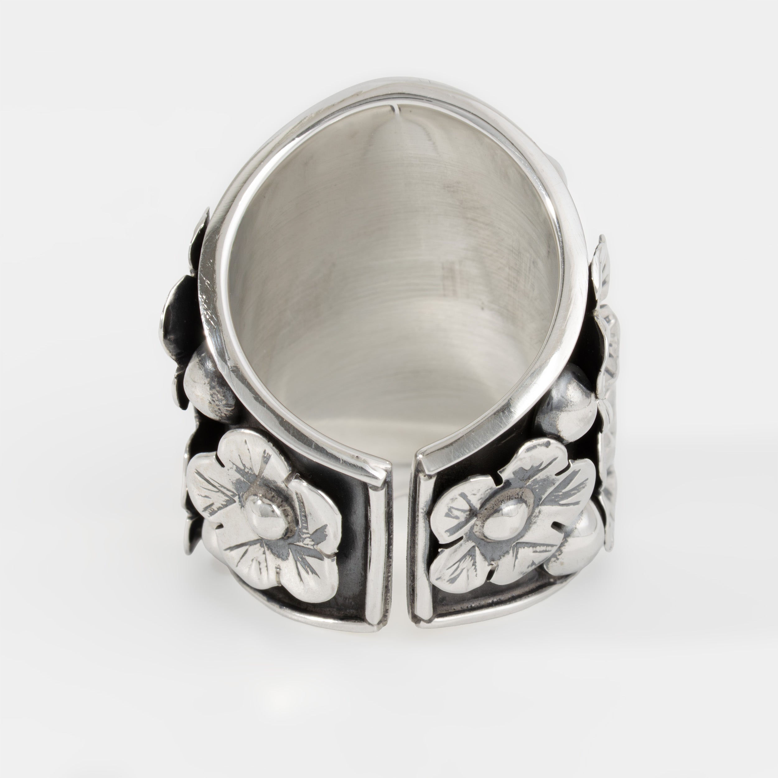 Sterling Silver Small Royal Calavera Catrina Ring