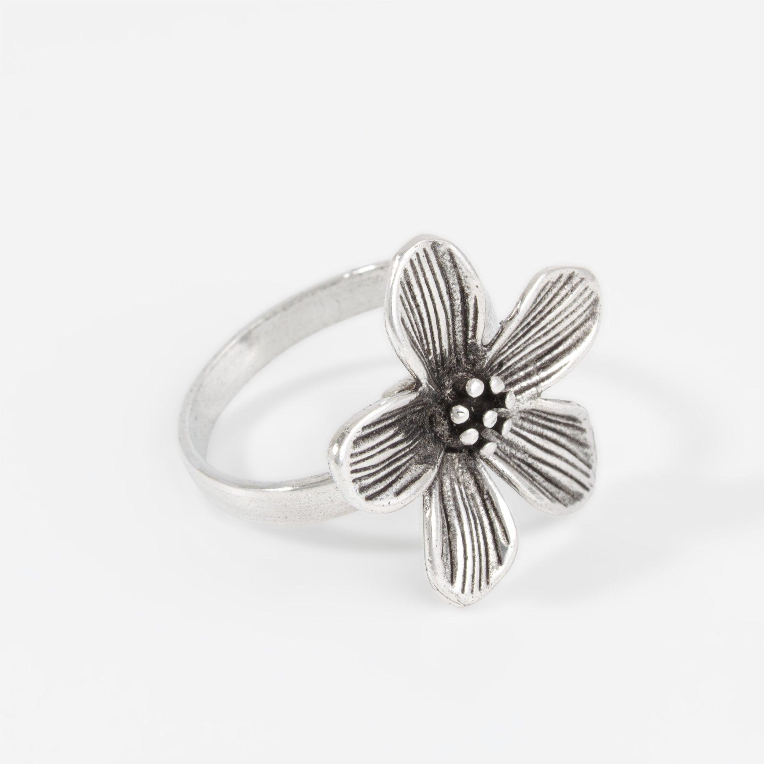 Sterling Silver La Flor Ring