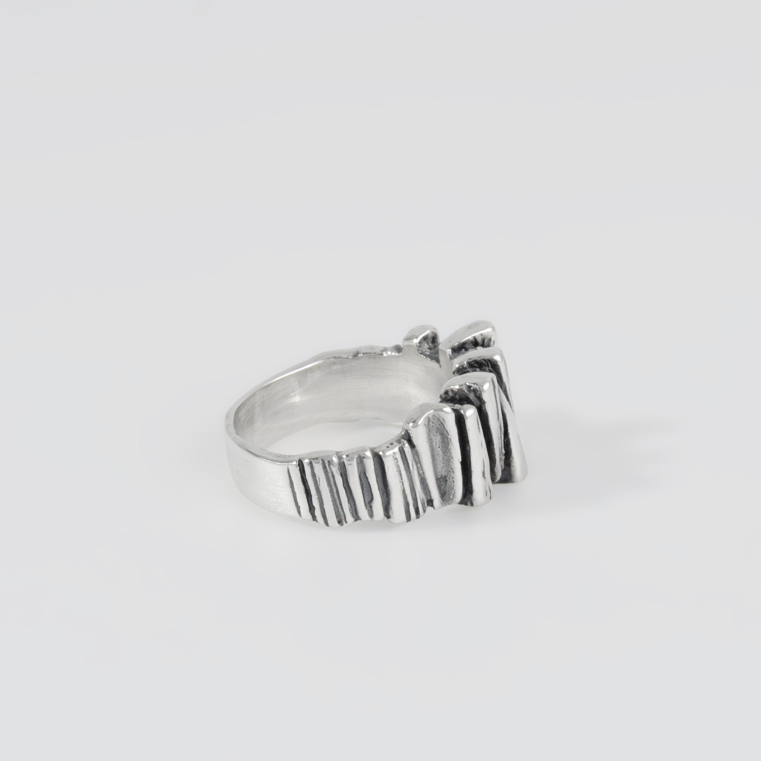 Sterling Silver Stone Tablets Ring
