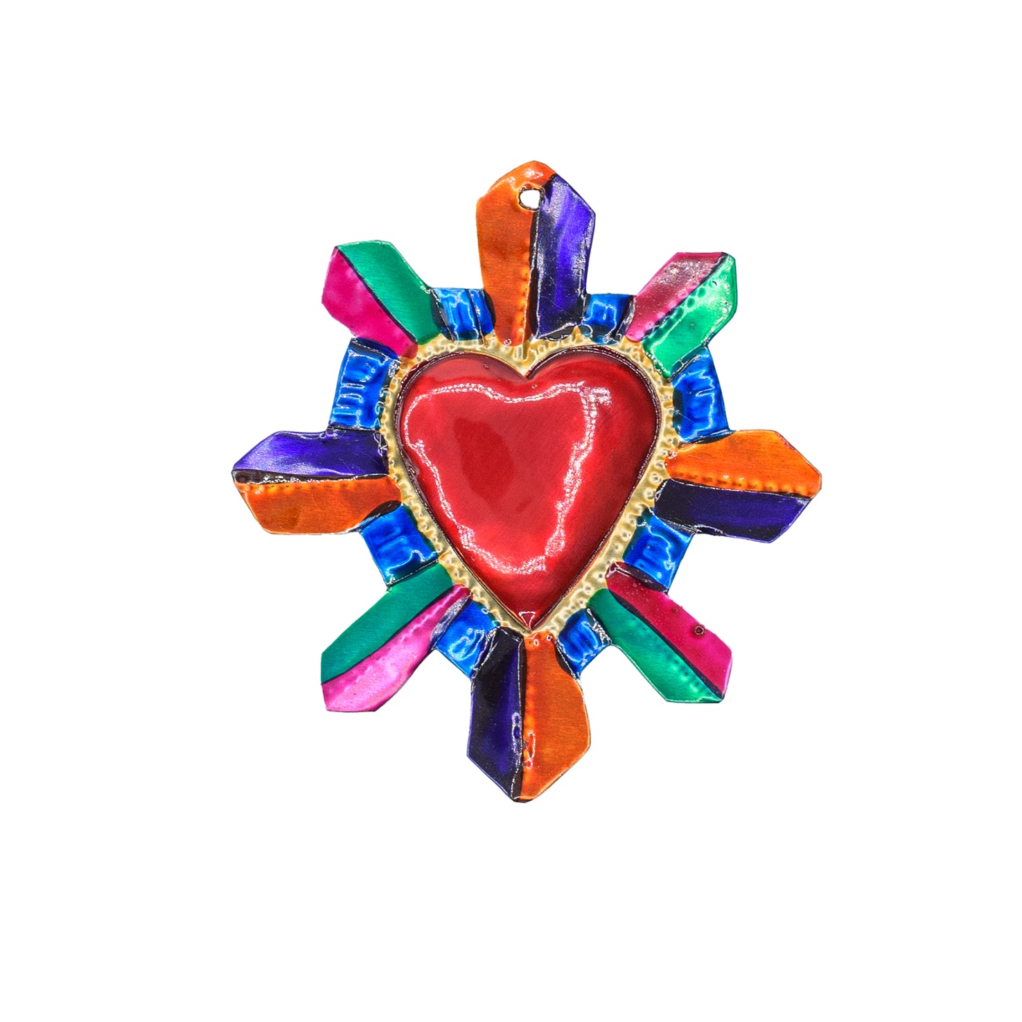 Small Mexican Milagros Tin Hearts