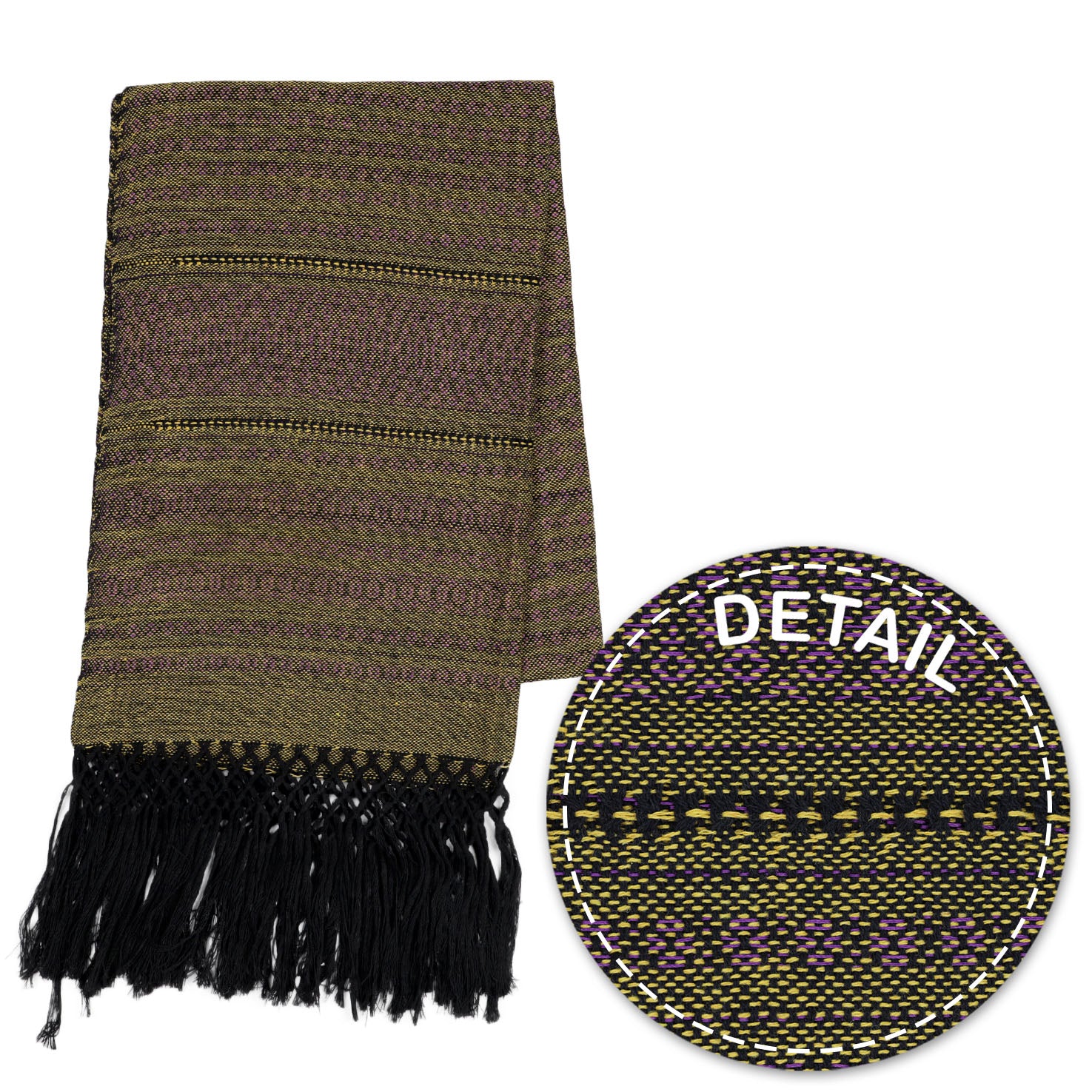 Black Telar Woven Rebozo