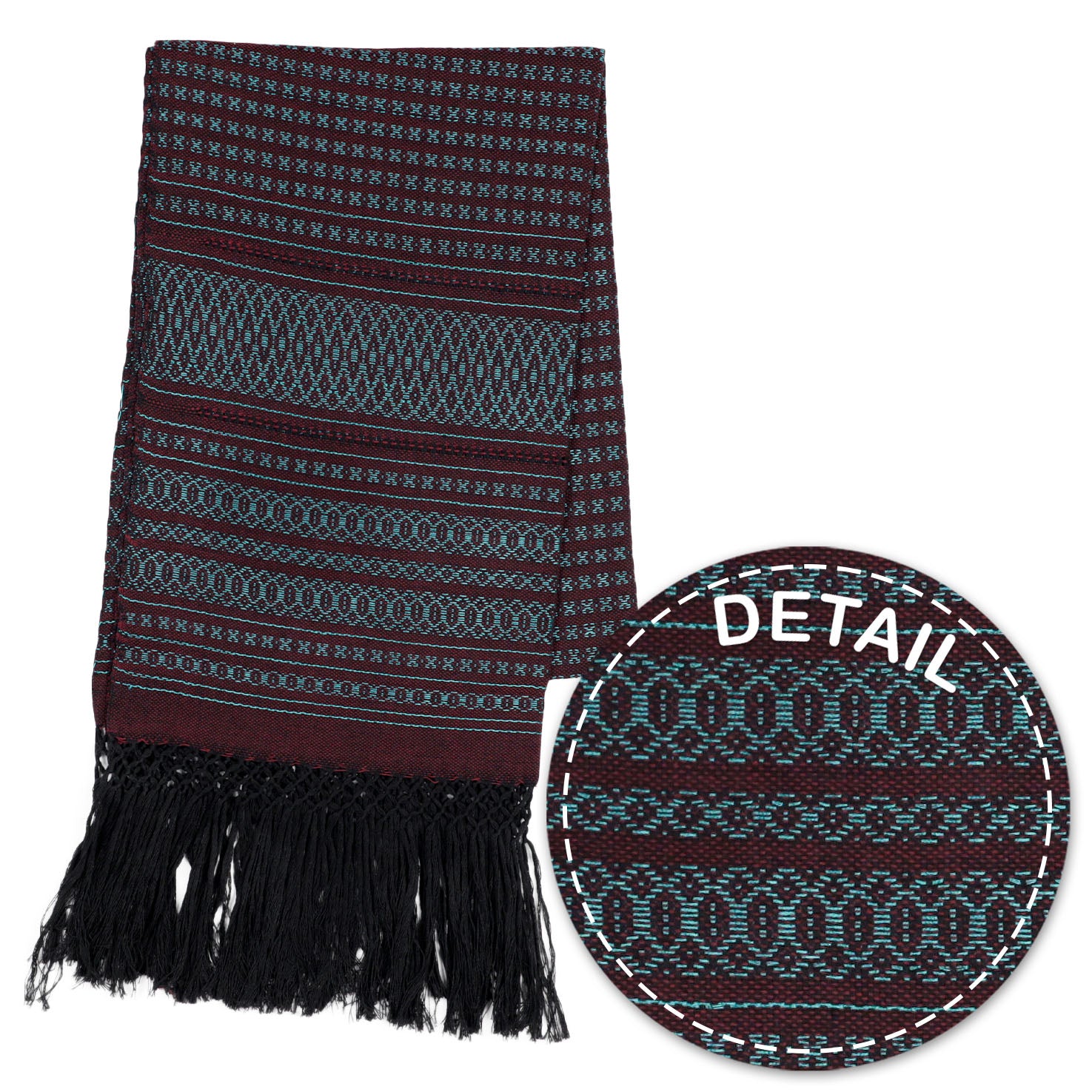 Black Telar Woven Rebozo