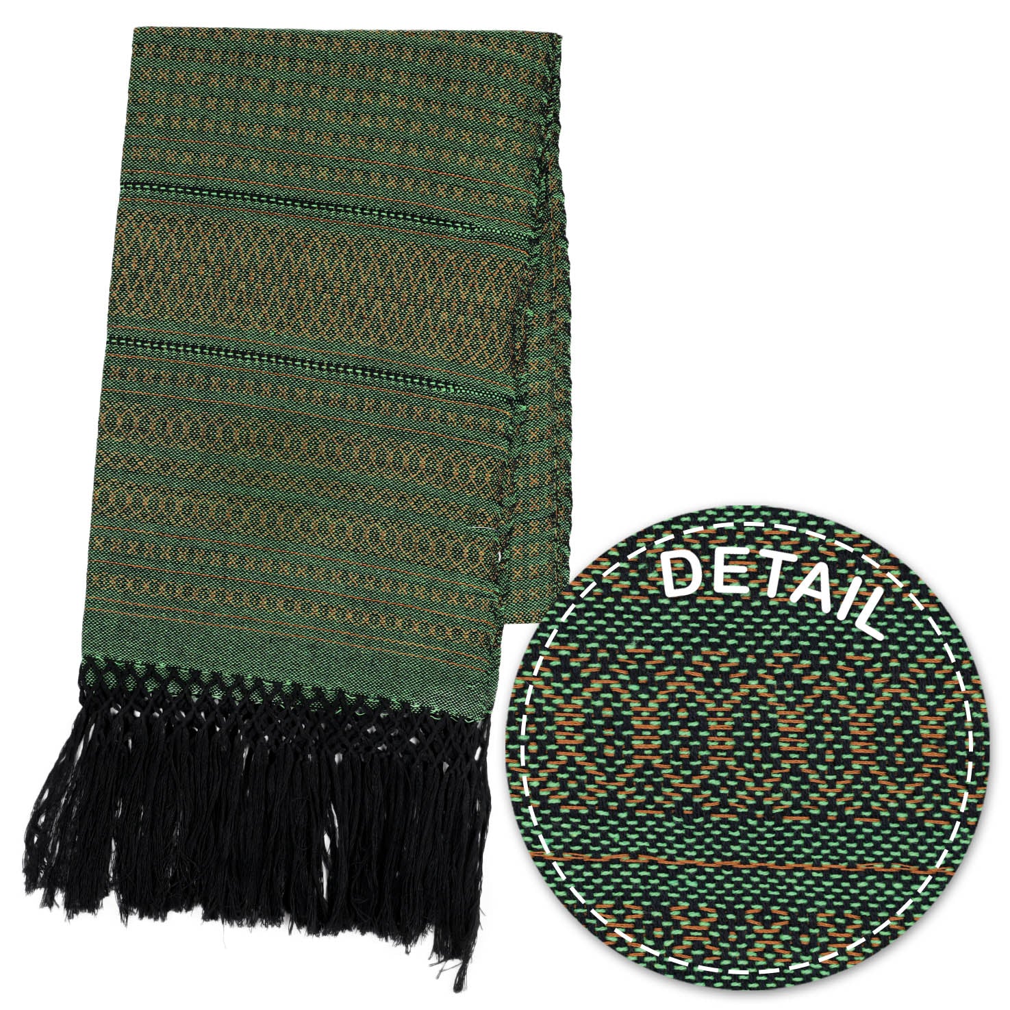 Black Telar Woven Rebozo