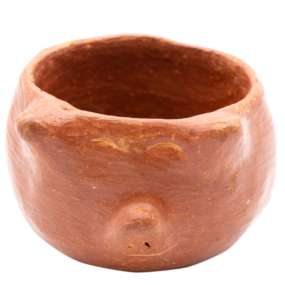 Red Clay Terracotta Cochinito Really Mini Bowl