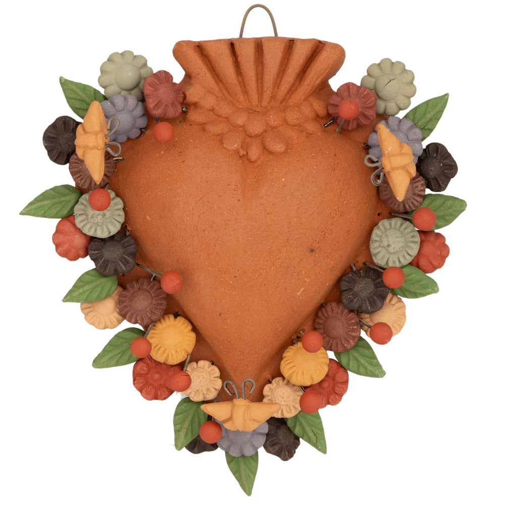 Sacred Heart Barro Pigmentado Clay Wall Art