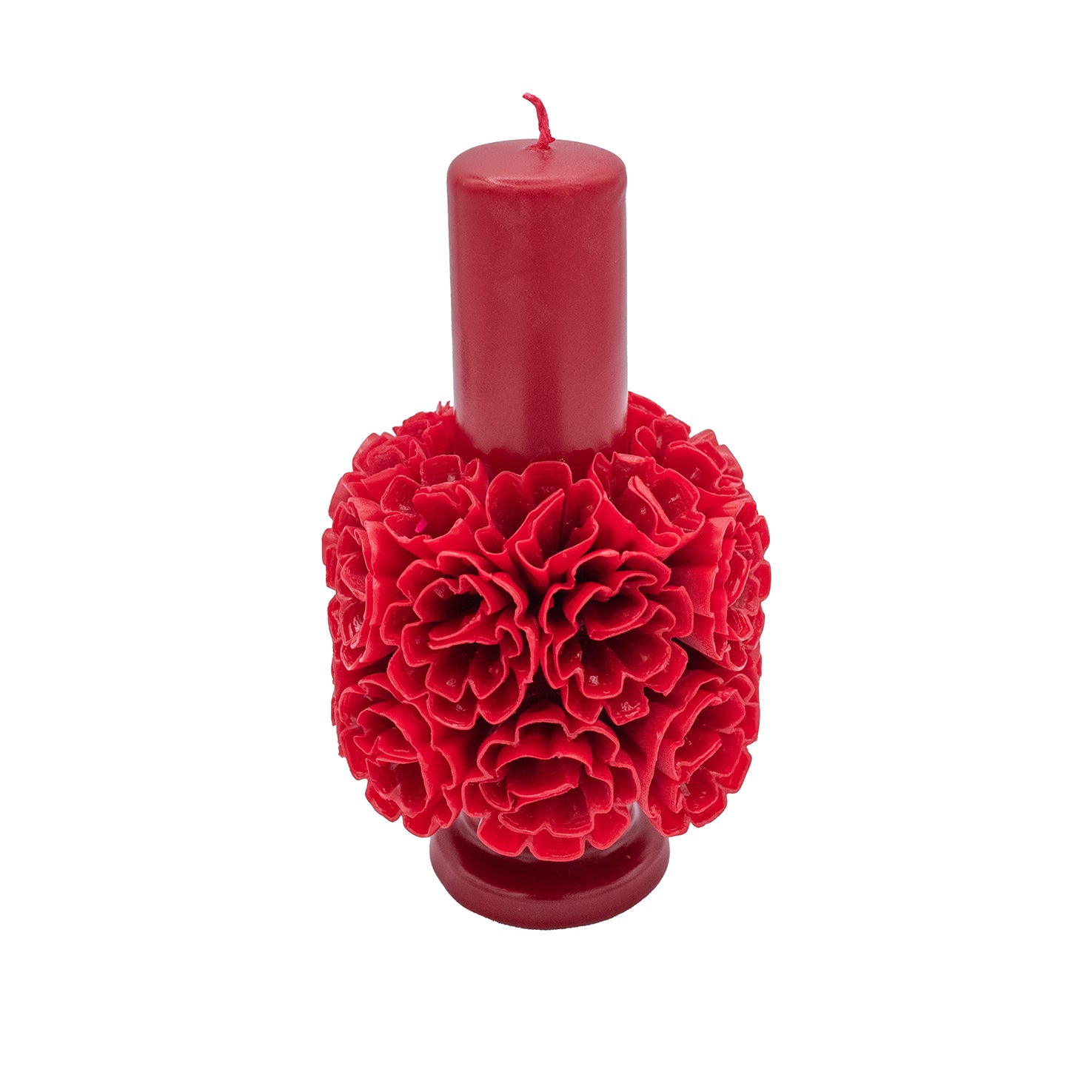 Flores de Teotitlán Pillar Candle