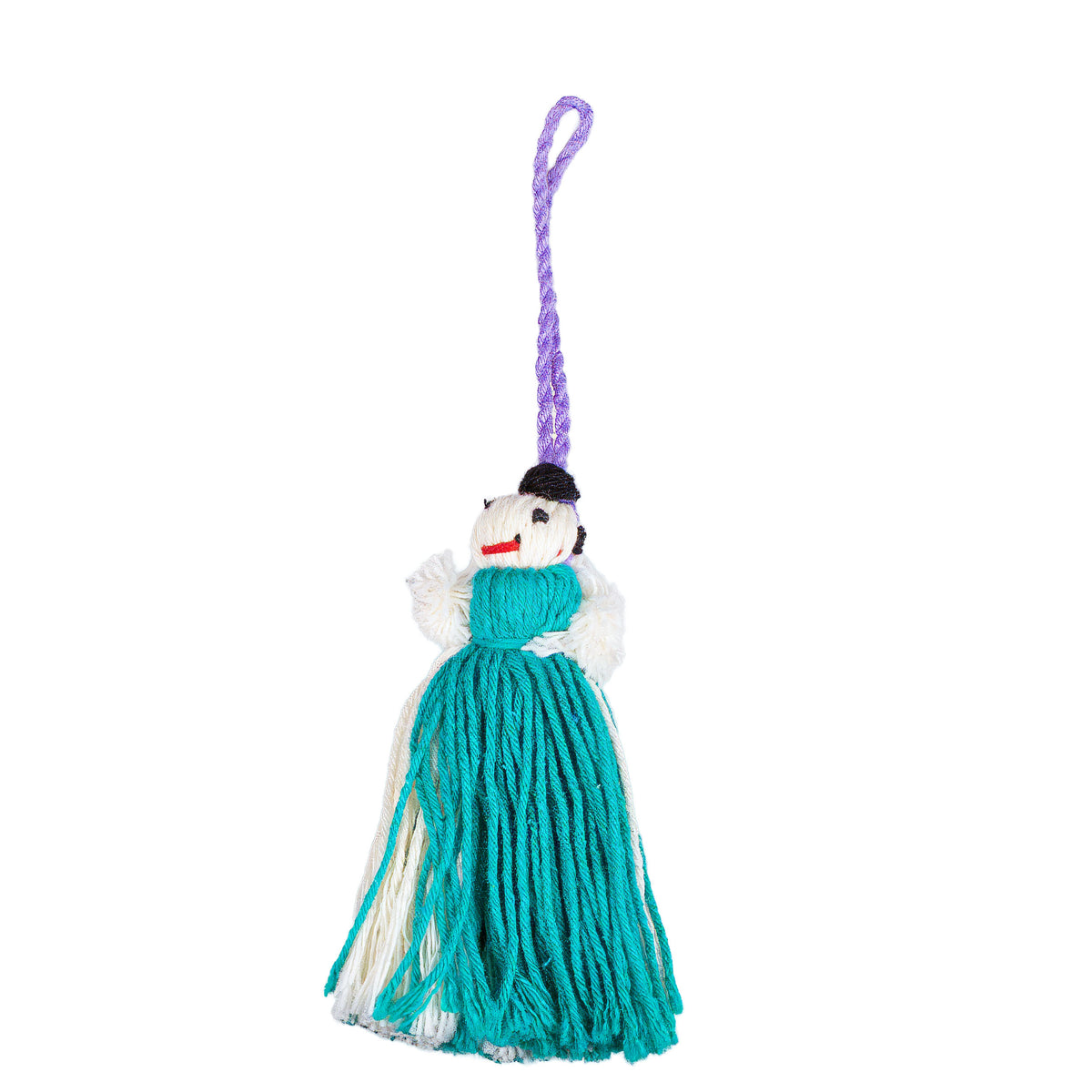 Mini Retazos Mexican Yarn Doll PomPom