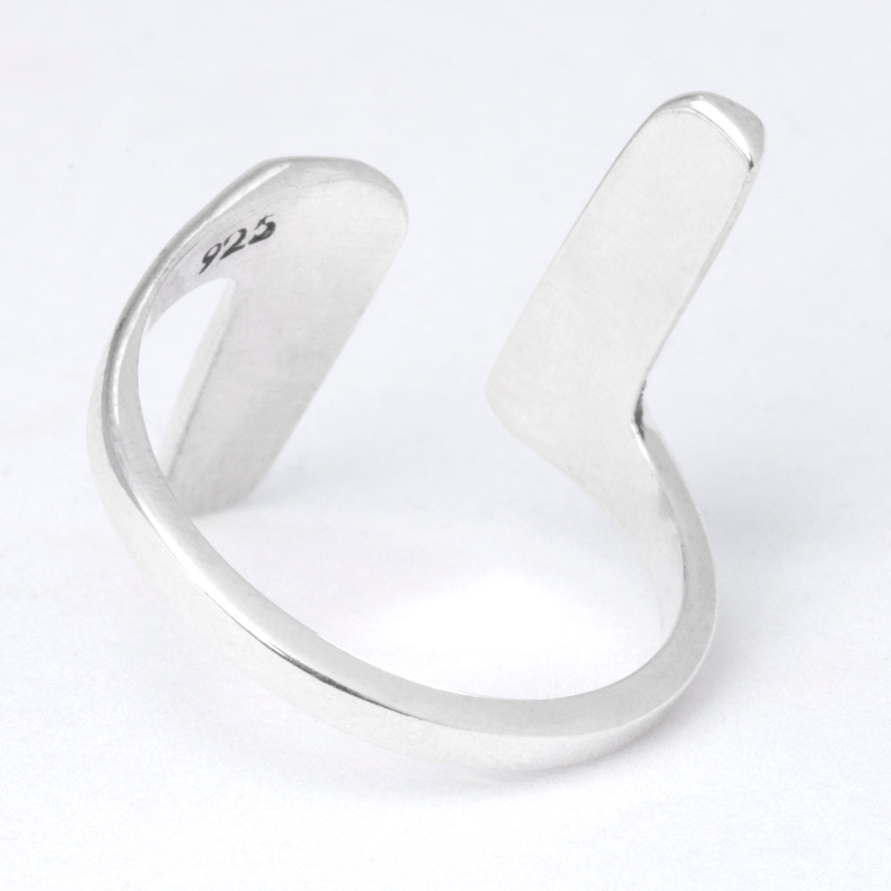 Sterling Silver Bars Adjustable Ring