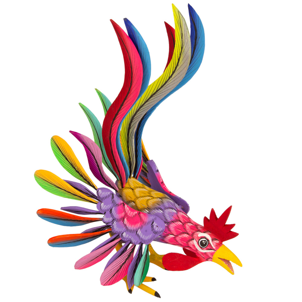 El Gallo Large Rooster Alebrije