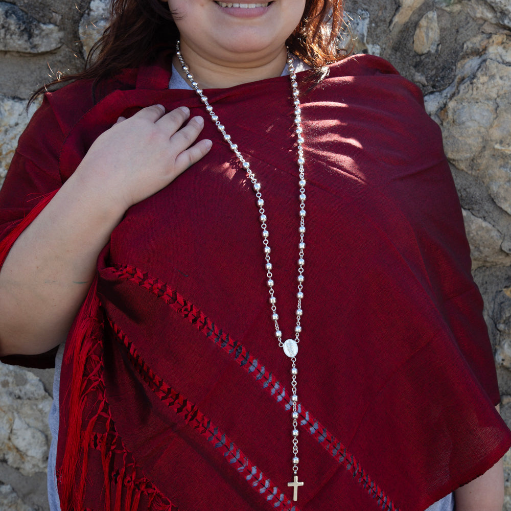 Sterling Silver Large San Judas/St. Jude Rosary