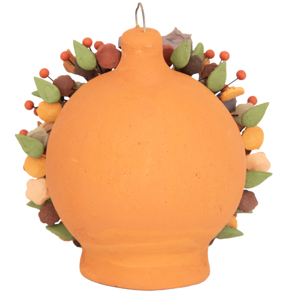 Pigmented Nativity Clay Sphere Sculpture