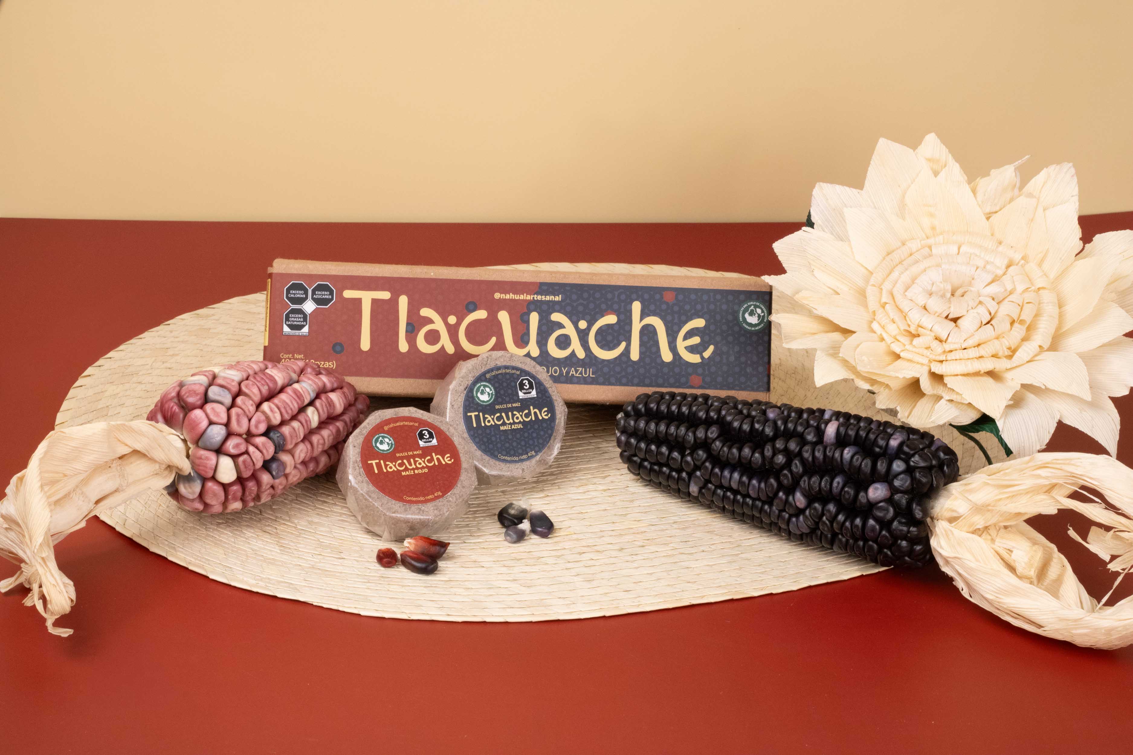 Tlacuache Red and Blue Corn Mazapan Box