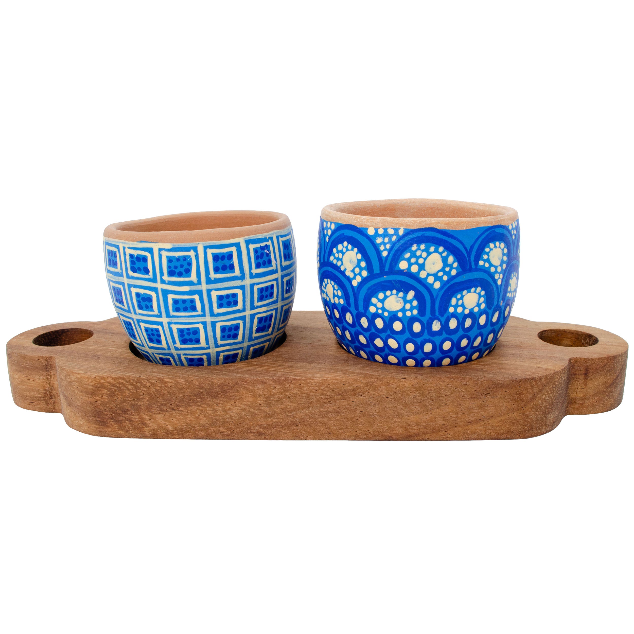 3 Piece Entertaining Serving Set with Parota Tray