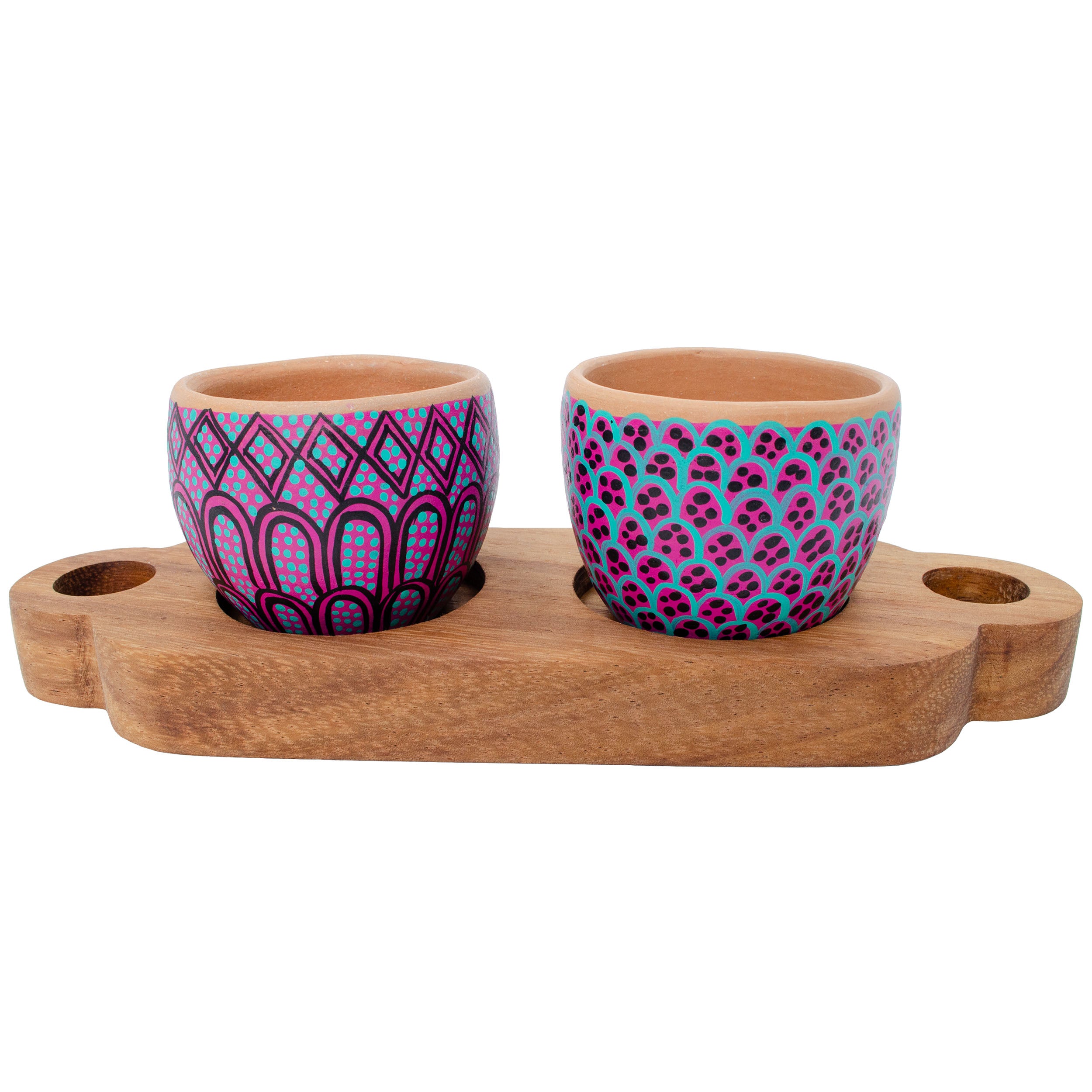 3 Piece Entertaining Serving Set with Parota Tray