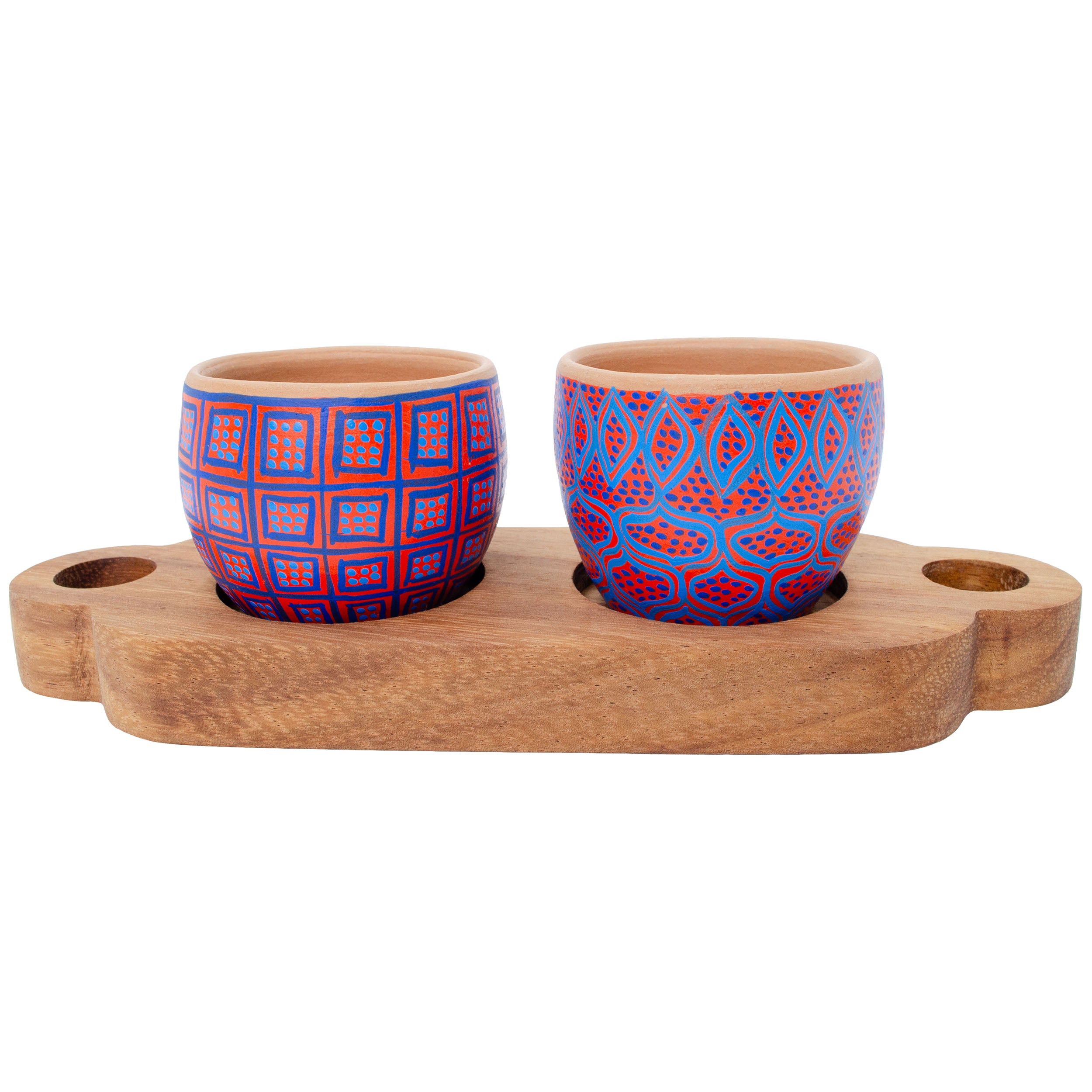 3 Piece Entertaining Serving Set with Parota Tray