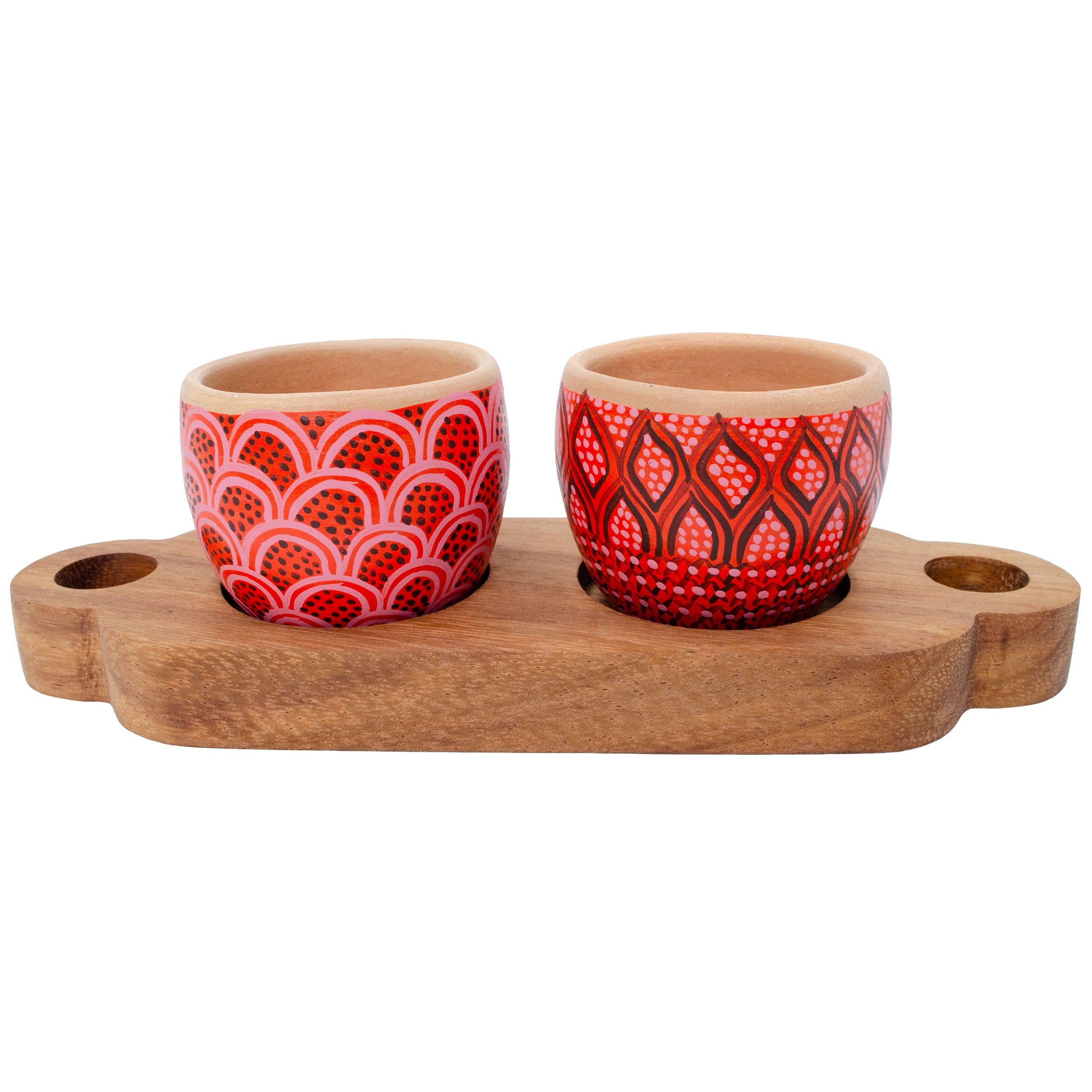 3 Piece Entertaining Serving Set with Parota Tray