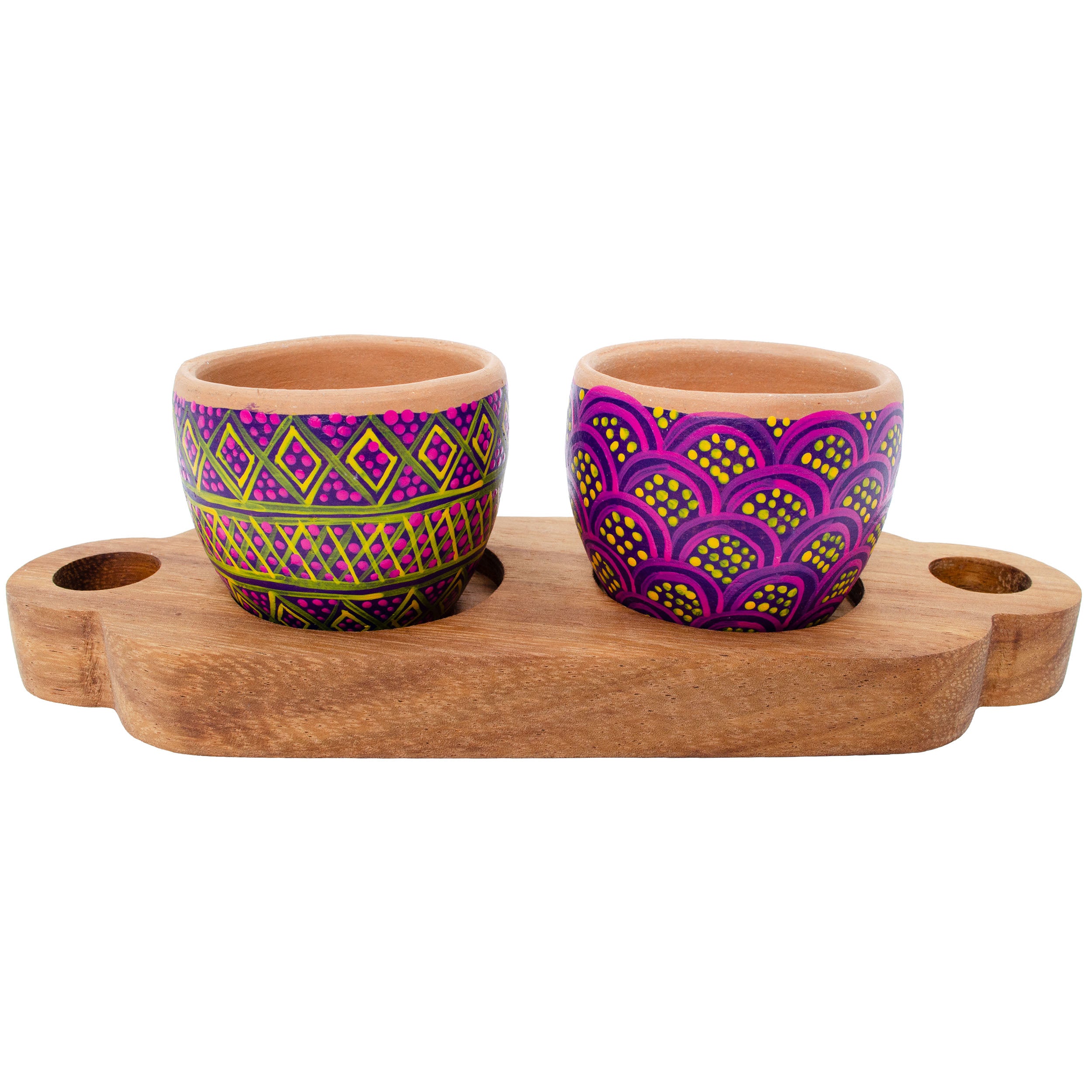 3 Piece Entertaining Serving Set with Parota Tray