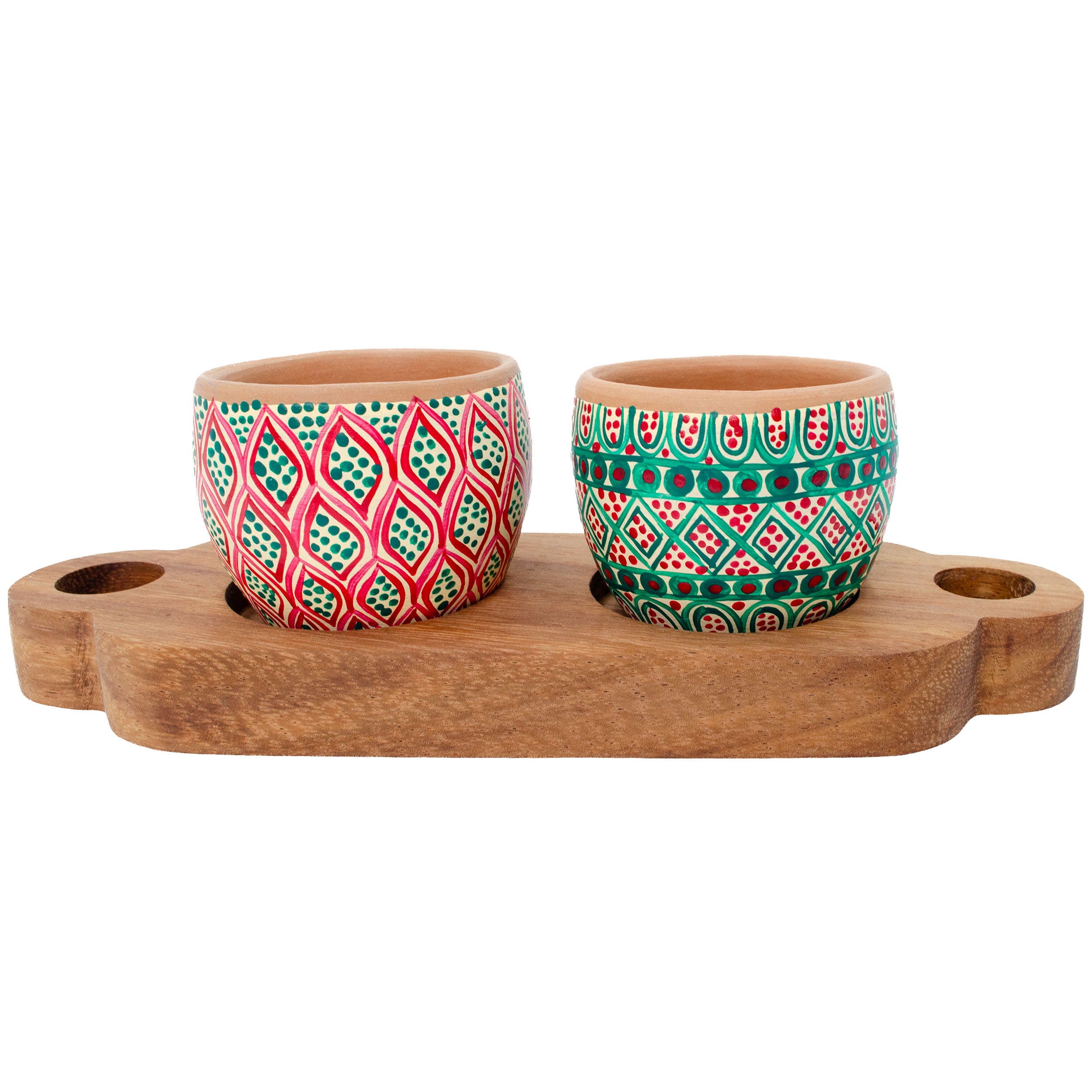 3 Piece Entertaining Serving Set with Parota Tray